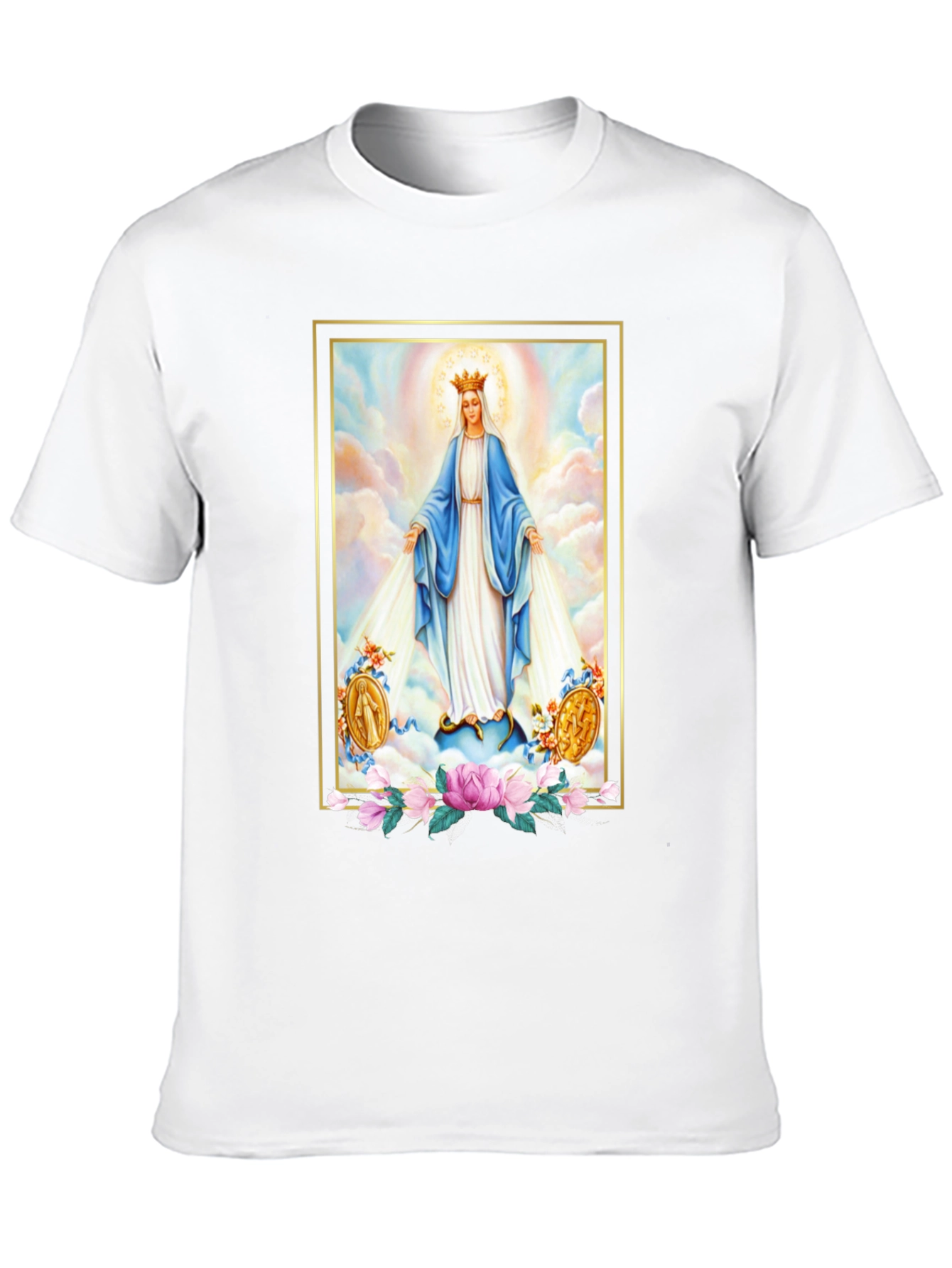 Virgin Mary Graphic Tee - Divine Comfort