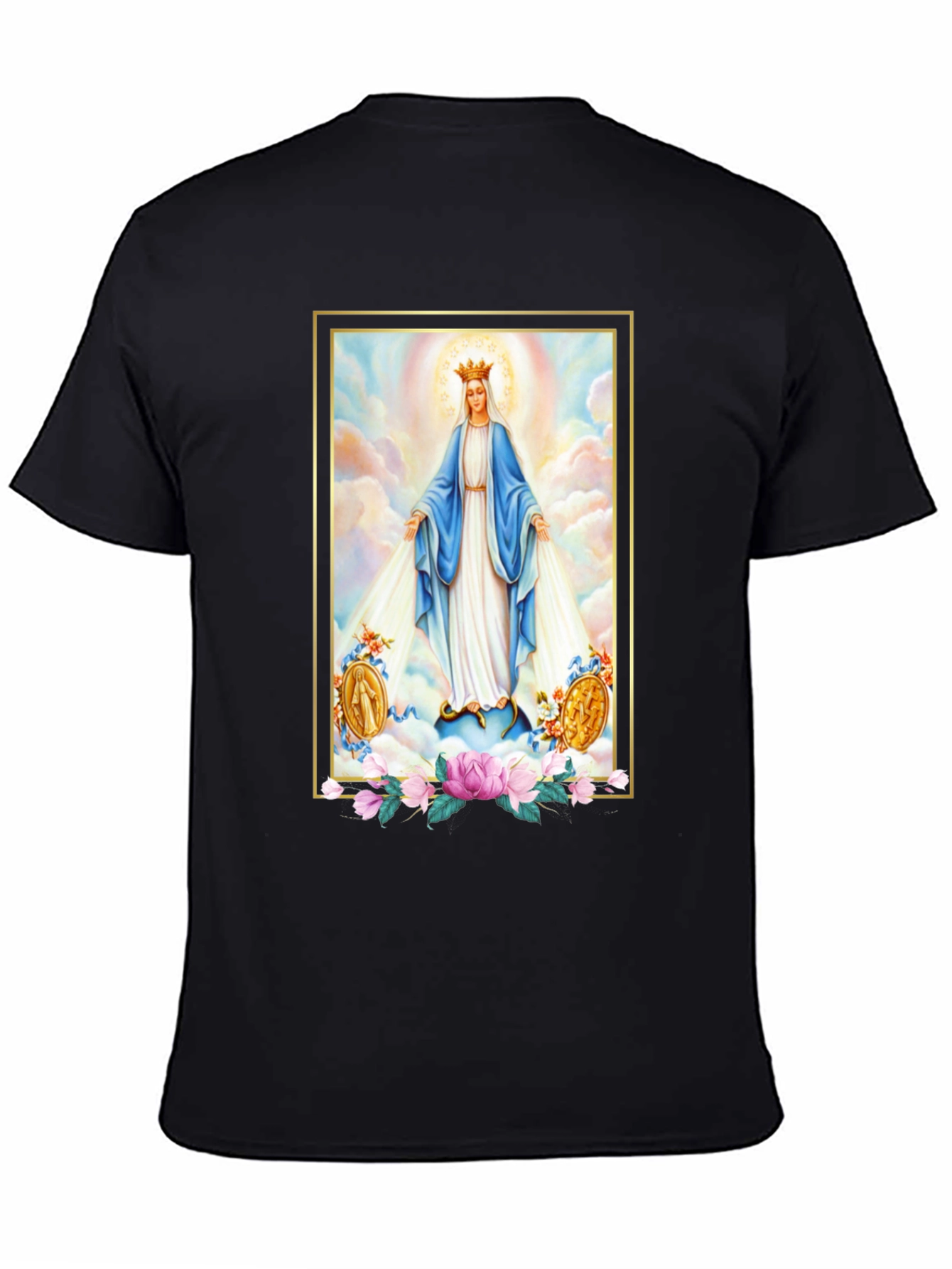 Virgin Mary Graphic Tee - Divine Comfort
