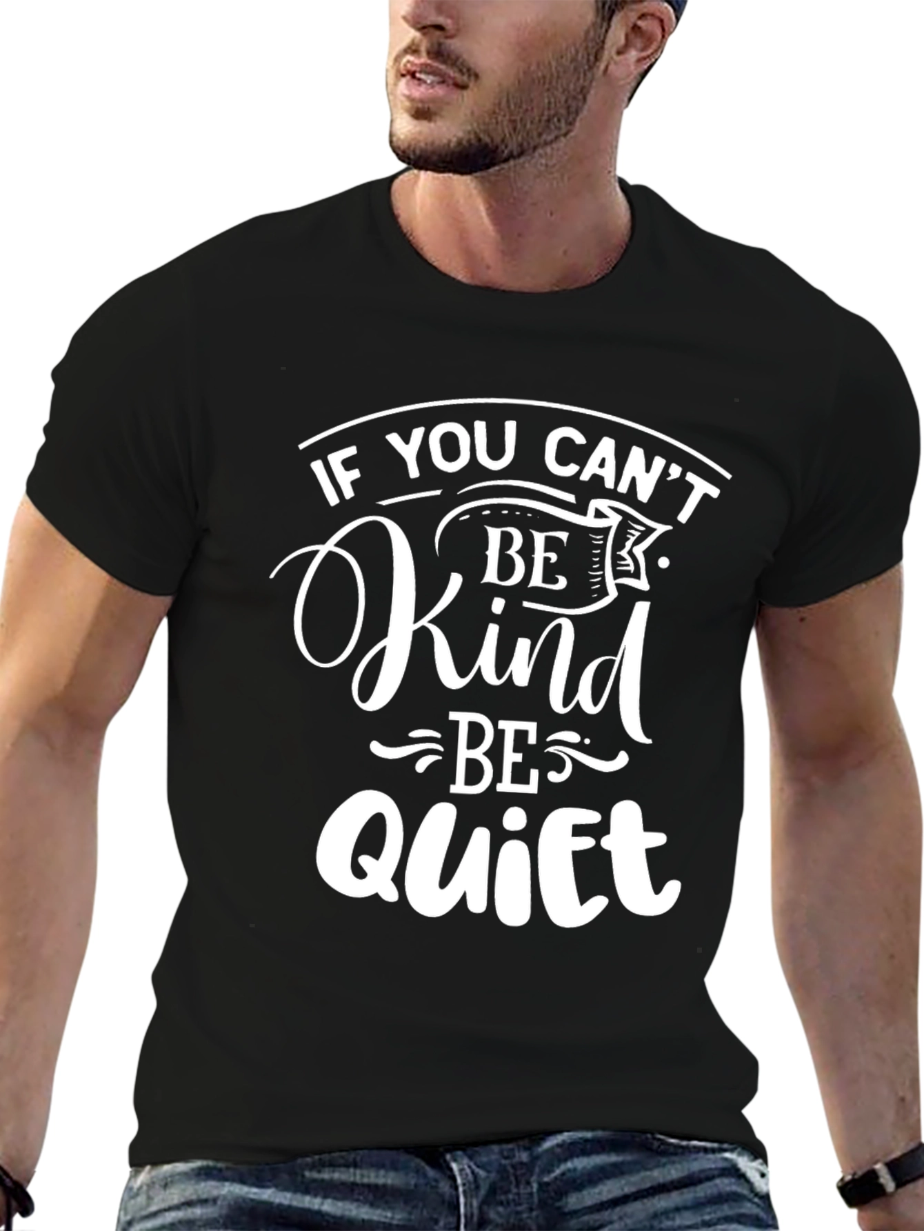 Be Kind or Be Quiet Black Graphic Tee