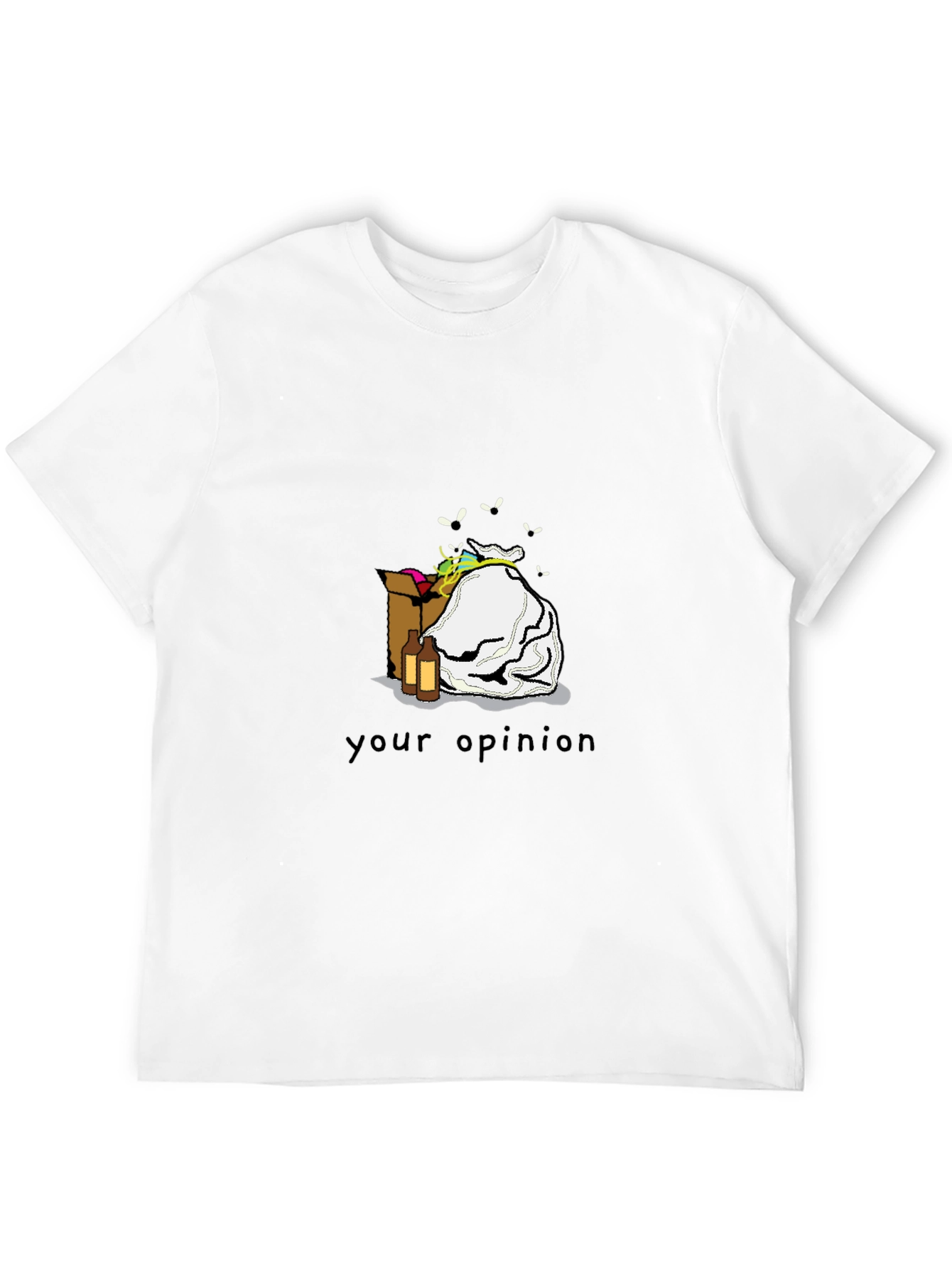 Opinion Trash Black T-Shirt