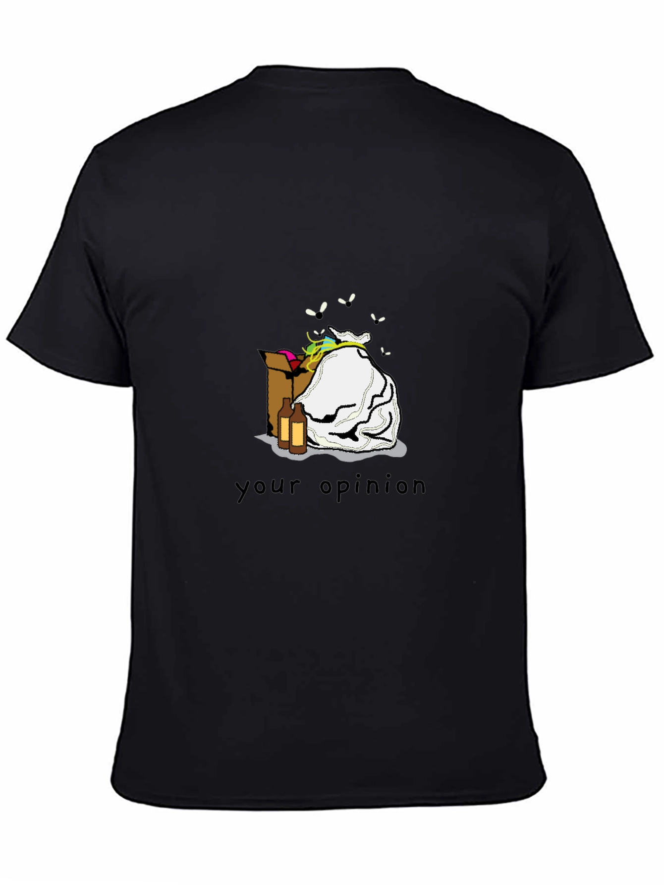 Opinion Trash Black T-Shirt