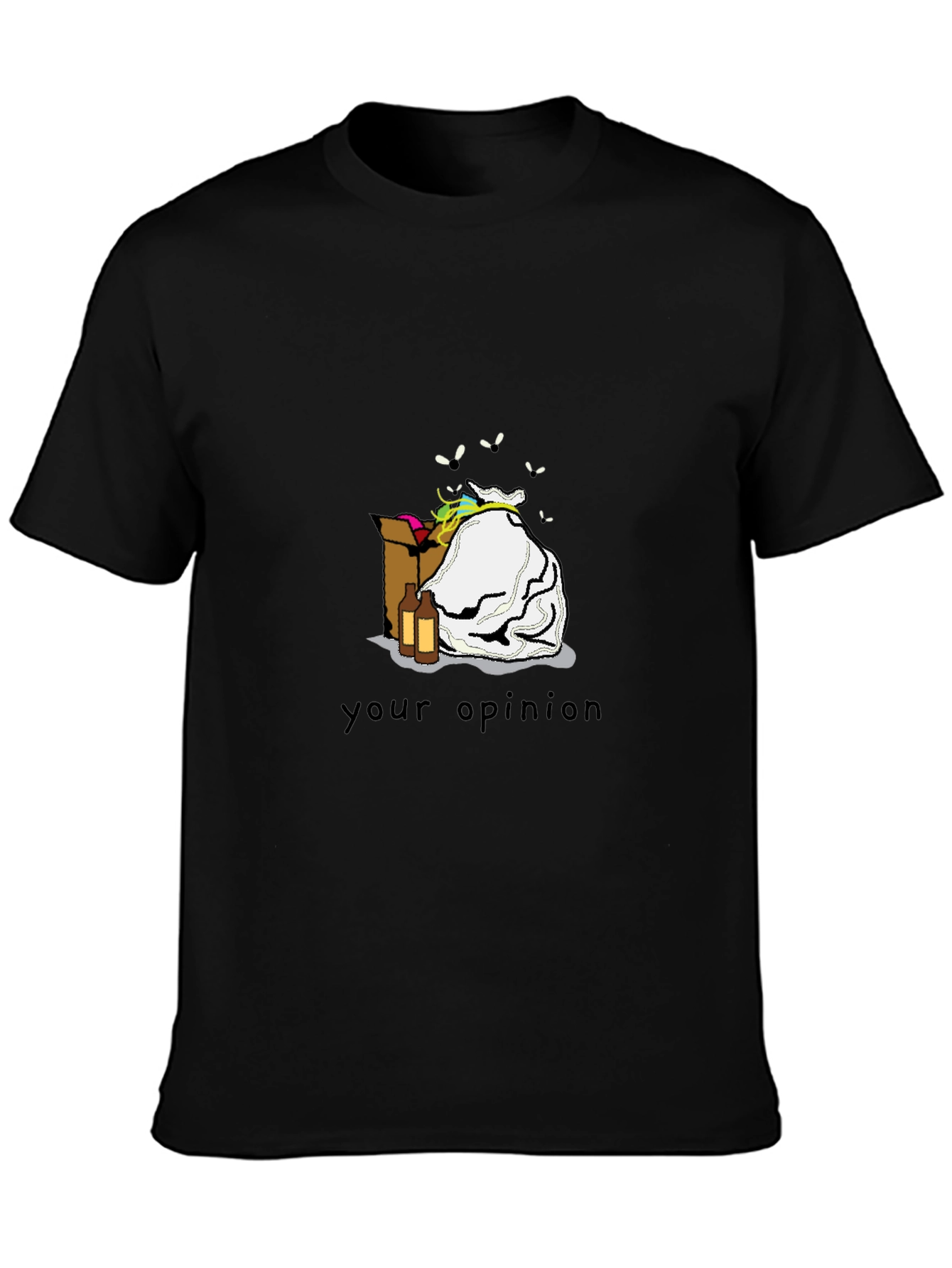 Opinion Trash Black T-Shirt