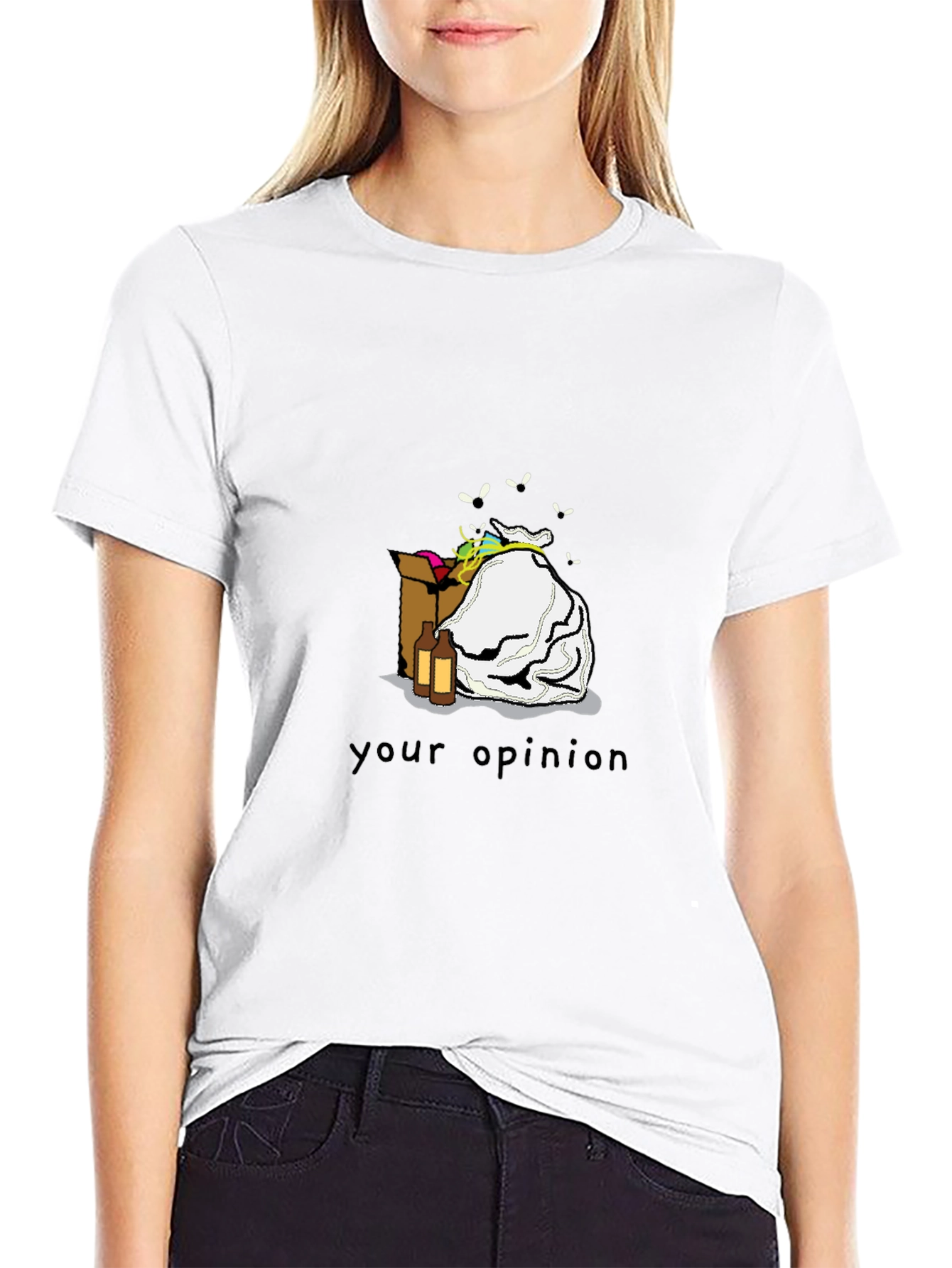 Opinion Trash Black T-Shirt