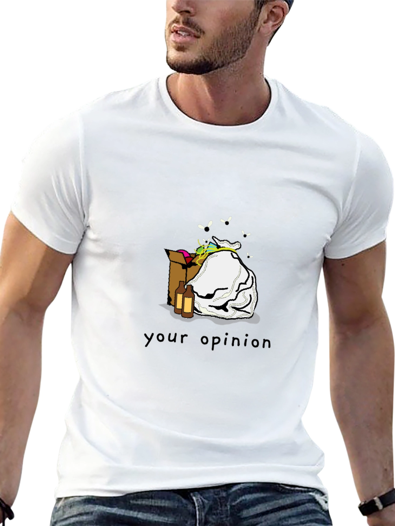 Opinion Trash Black T-Shirt