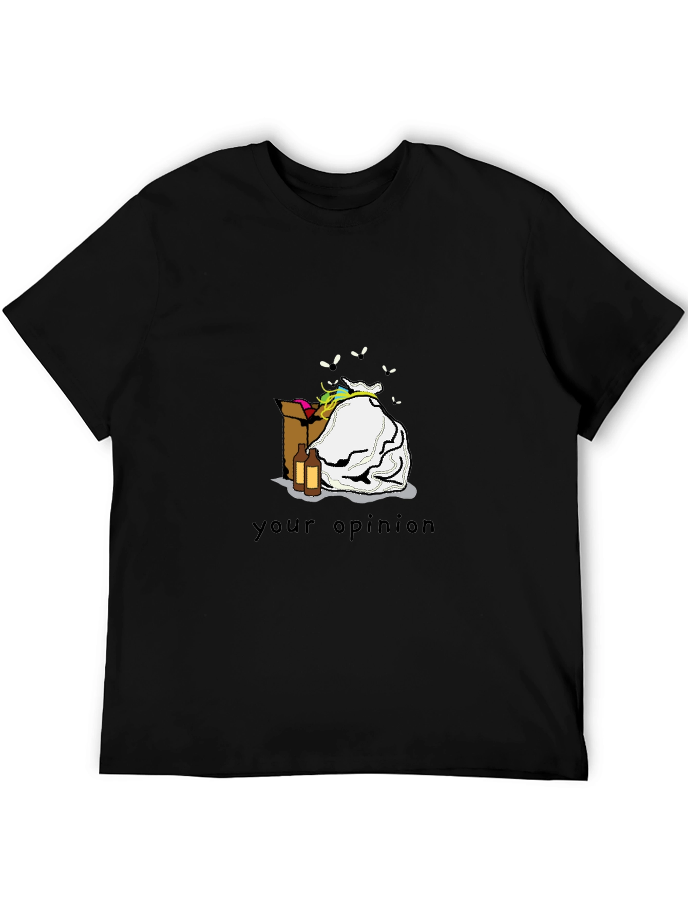 Opinion Trash Black T-Shirt