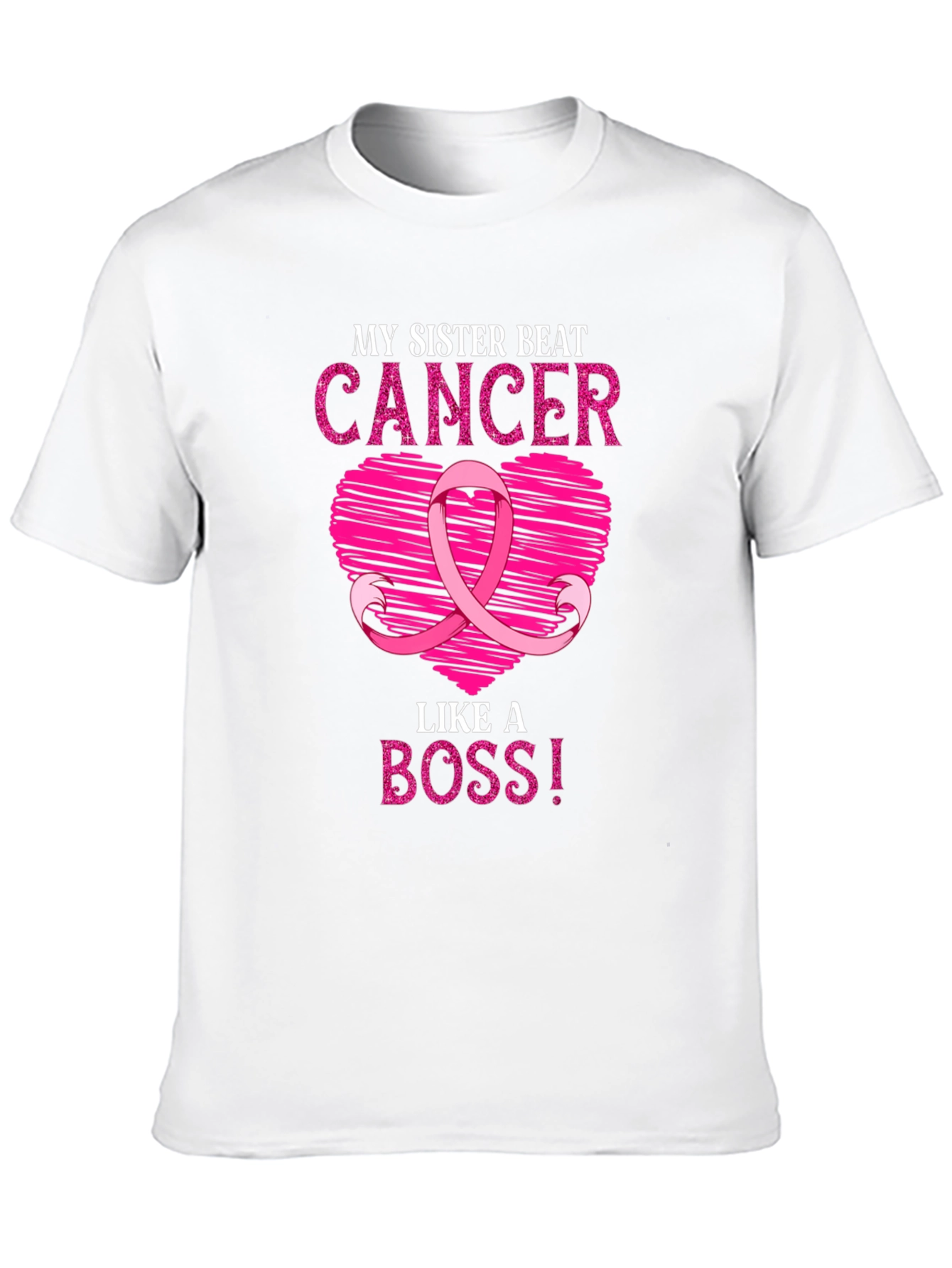 My Sister Beat Cancer Awareness T-Shirt