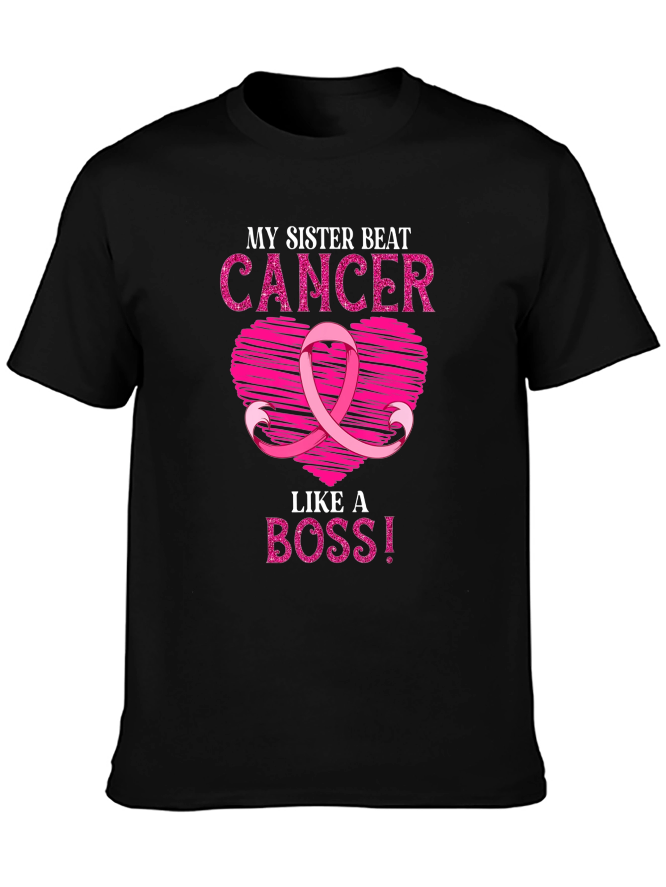 My Sister Beat Cancer Awareness T-Shirt