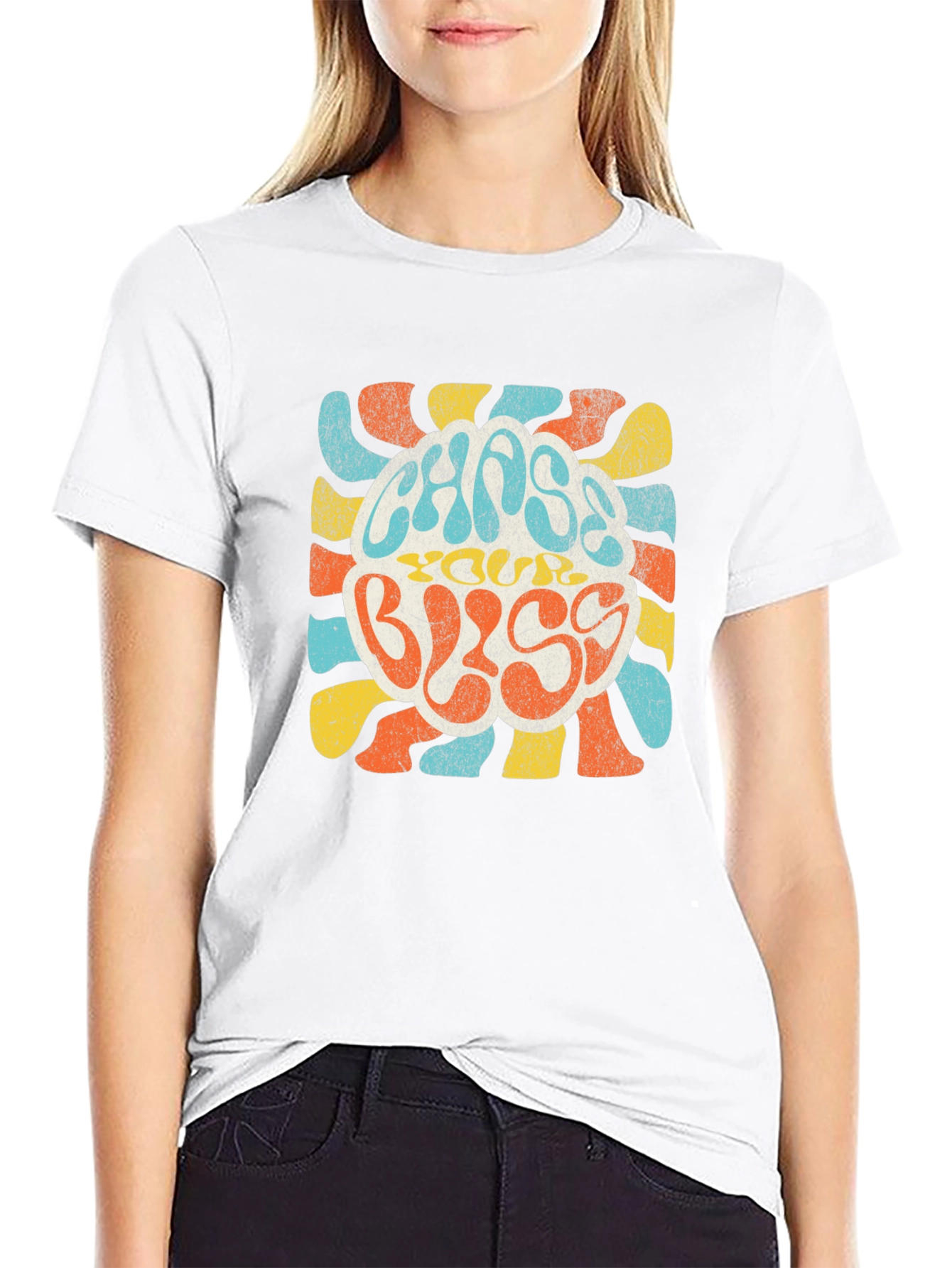 Retro Chaos & Bliss T-Shirt - Groovy Graphic Tee