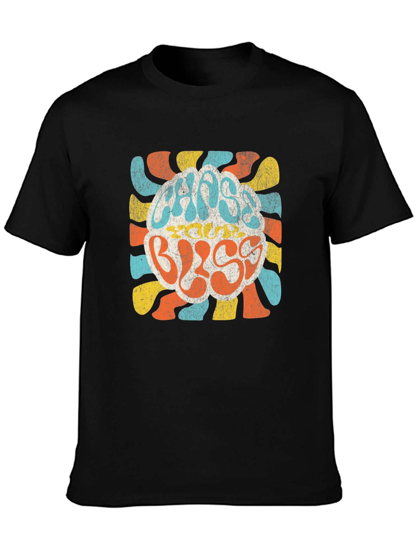 Retro Chaos & Bliss T-Shirt - Groovy Graphic Tee