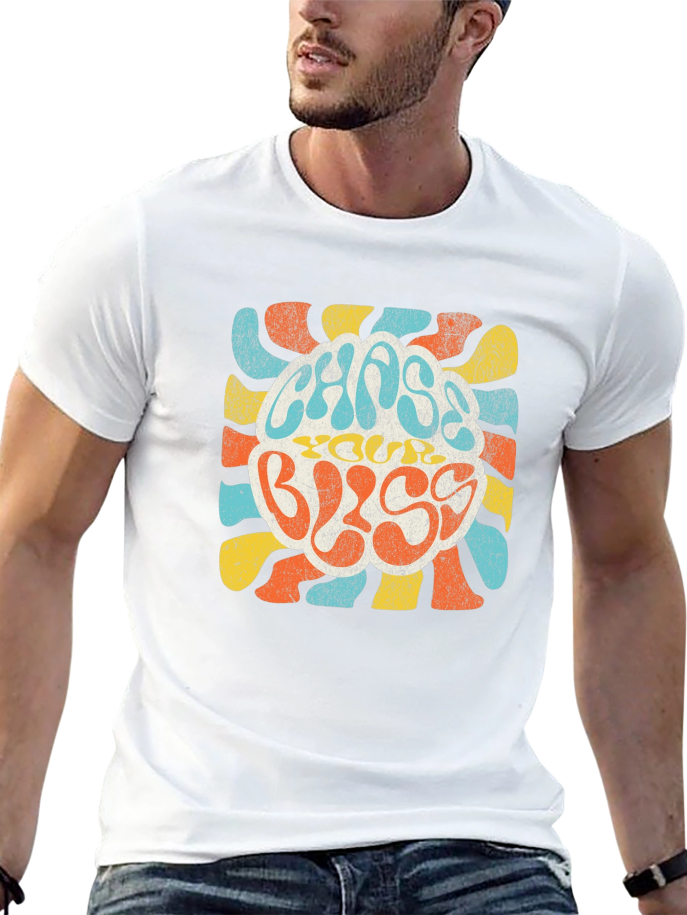 Retro Chaos & Bliss T-Shirt - Groovy Graphic Tee