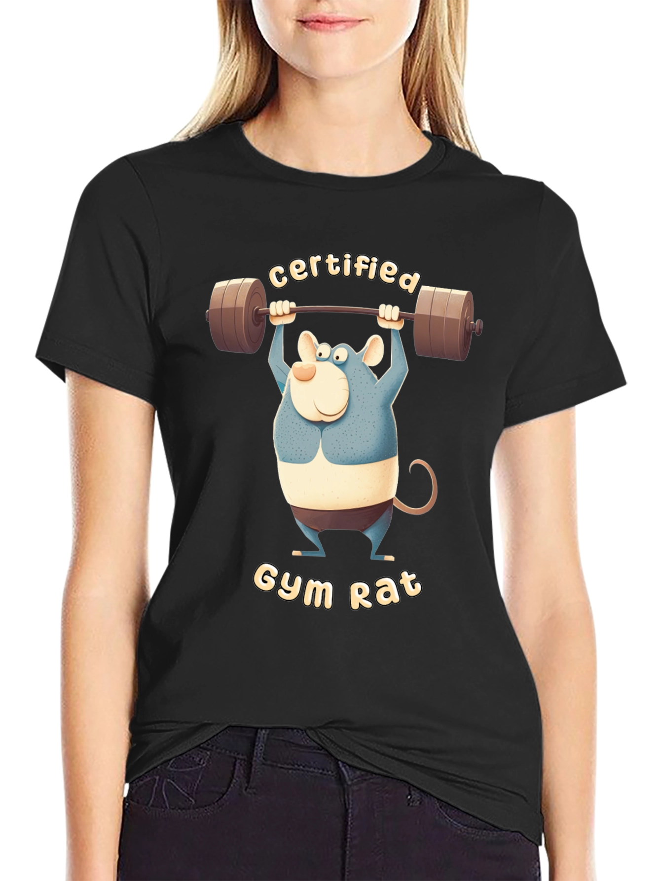 Certified Gym Rat T-Shirt - Funny Workout Tee