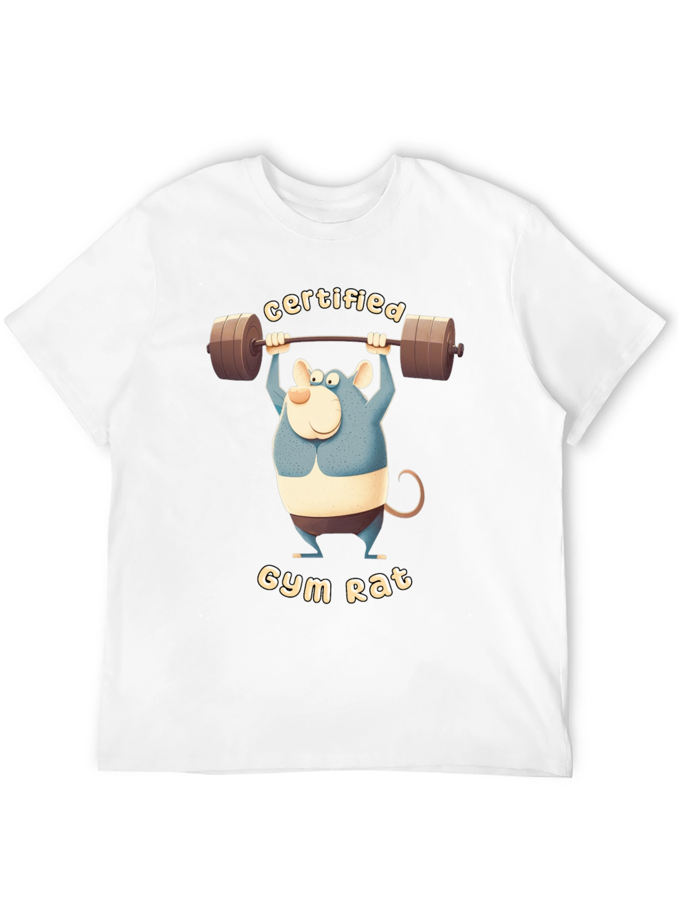 Certified Gym Rat T-Shirt - Funny Workout Tee