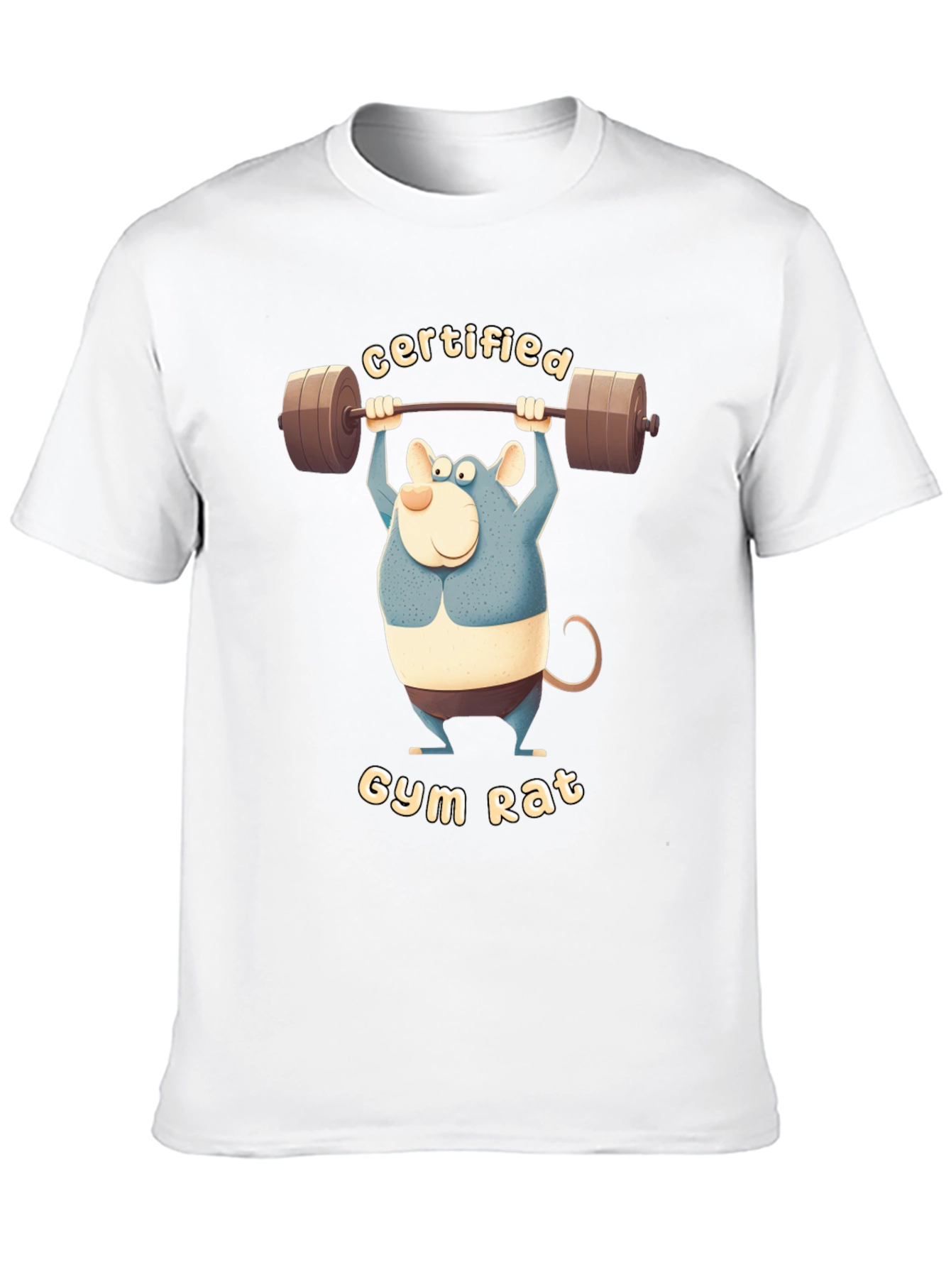 Certified Gym Rat T-Shirt - Funny Workout Tee