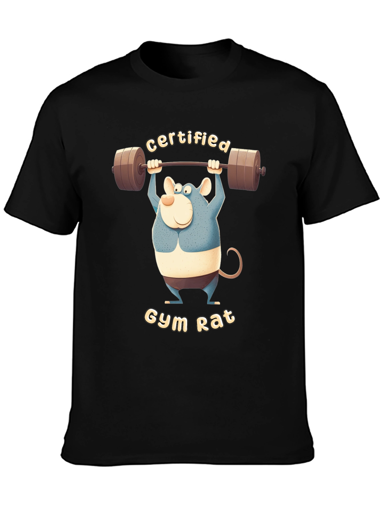 Certified Gym Rat T-Shirt - Funny Workout Tee