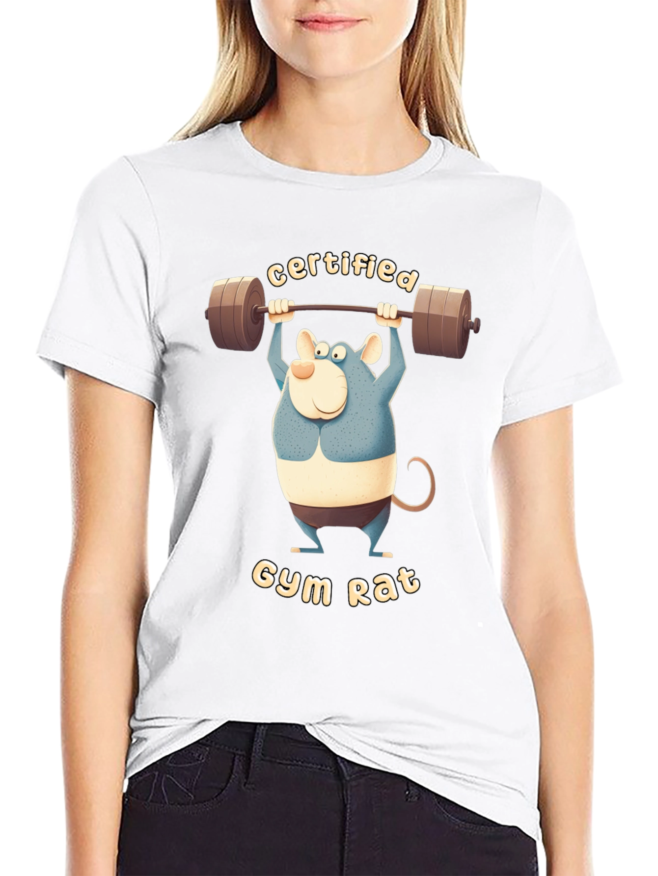 Certified Gym Rat T-Shirt - Funny Workout Tee