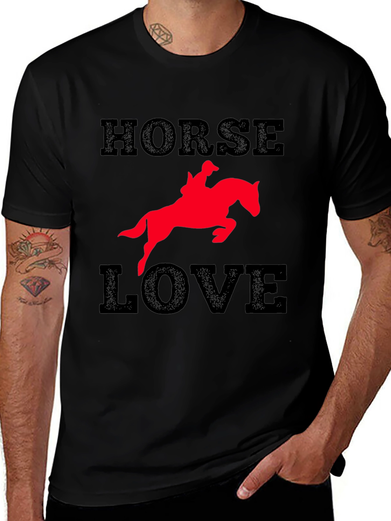 Horse Love Graphic Tee - Equestrian Rider Gift