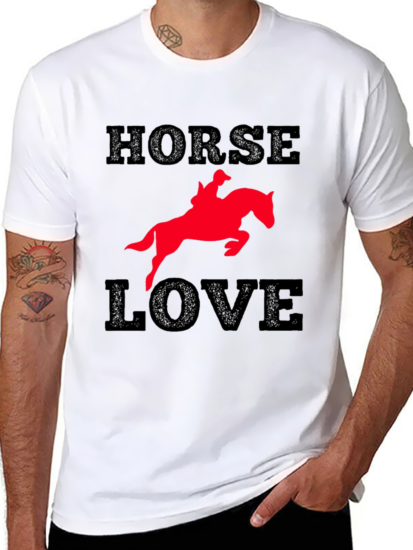 Horse Love Graphic Tee - Equestrian Rider Gift