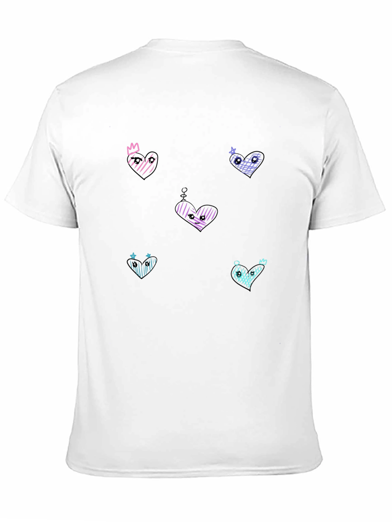 Heart Print T-Shirt - Funky Graphic Tee
