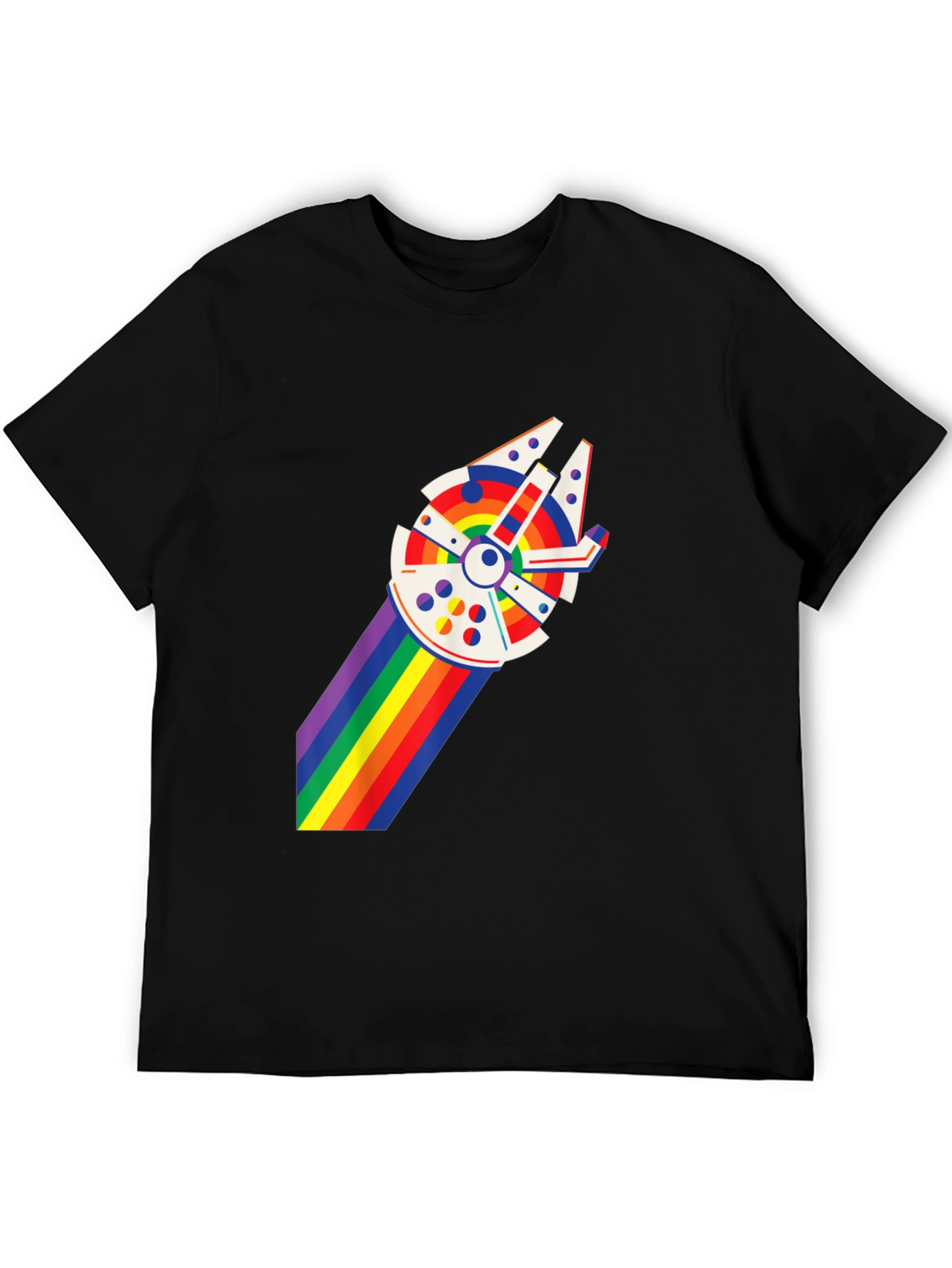 Pride Falcon Graphic T-Shirt - Black