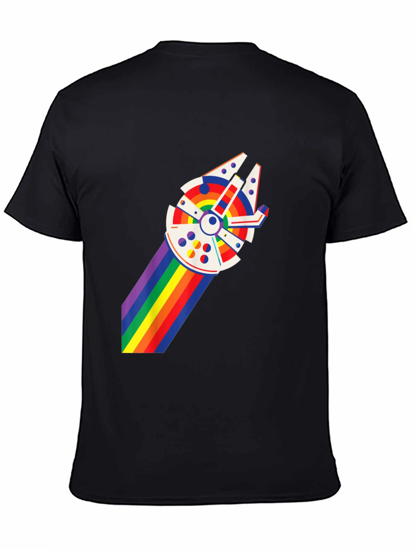 Pride Falcon Graphic T-Shirt - Black
