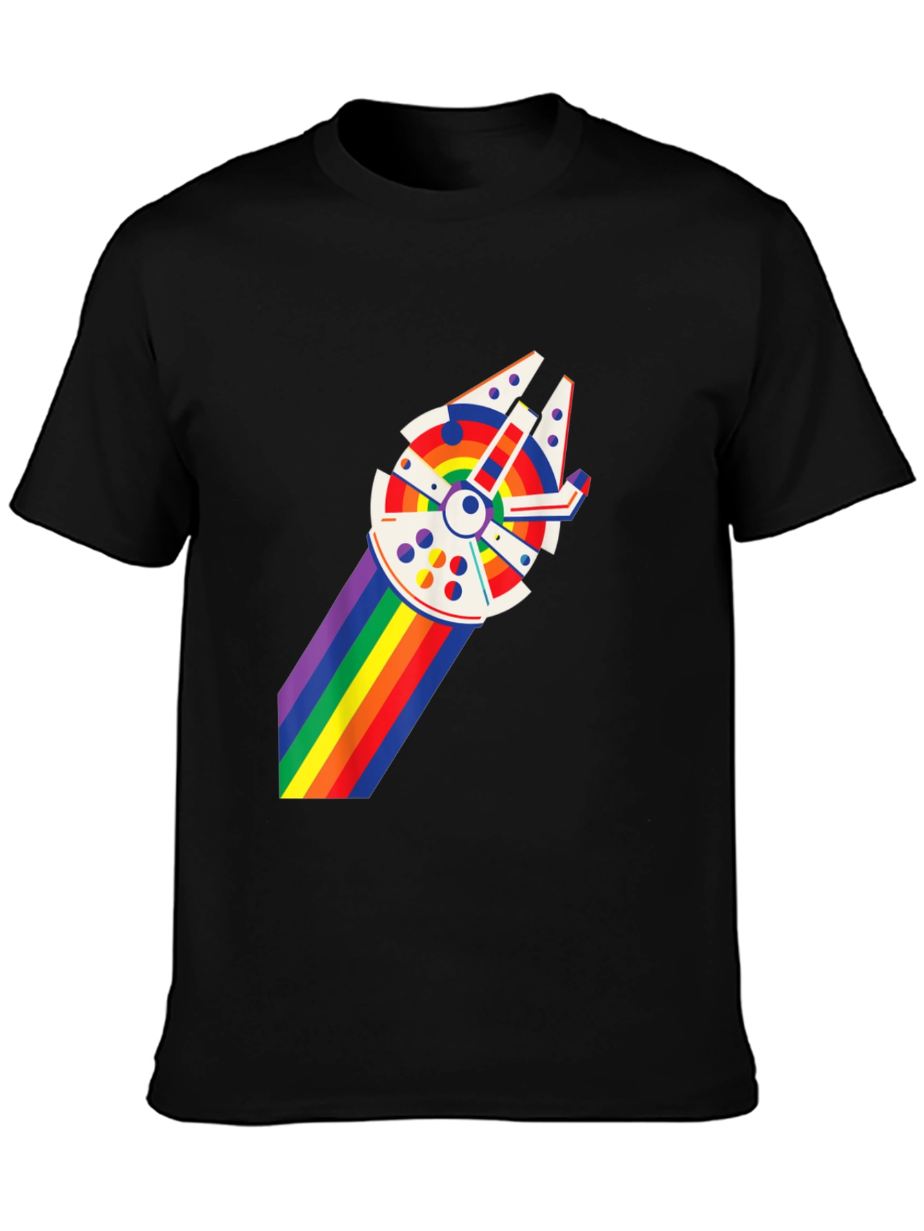 Pride Falcon Graphic T-Shirt - Black