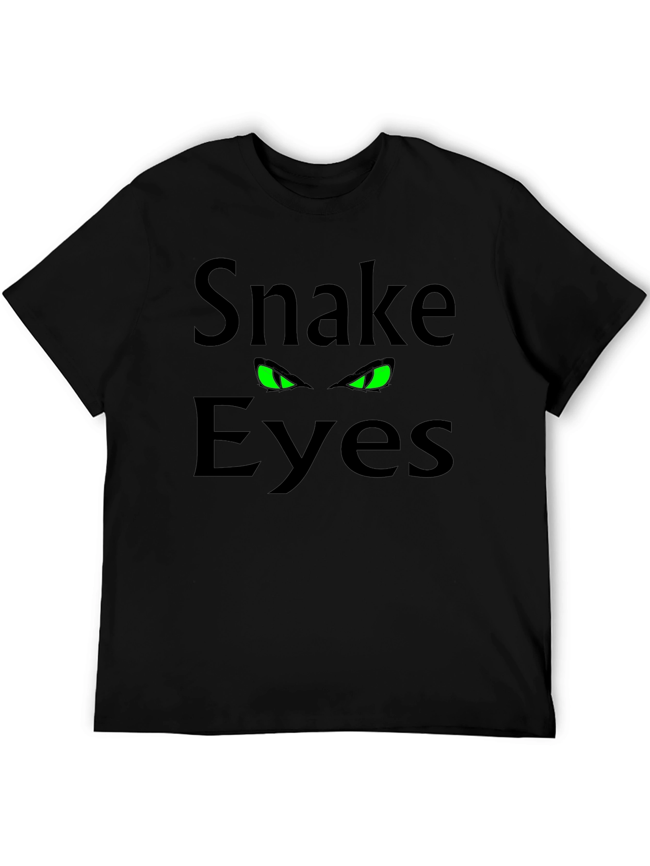 Snake Eyes Graphic Tee - Mens Black T-Shirt