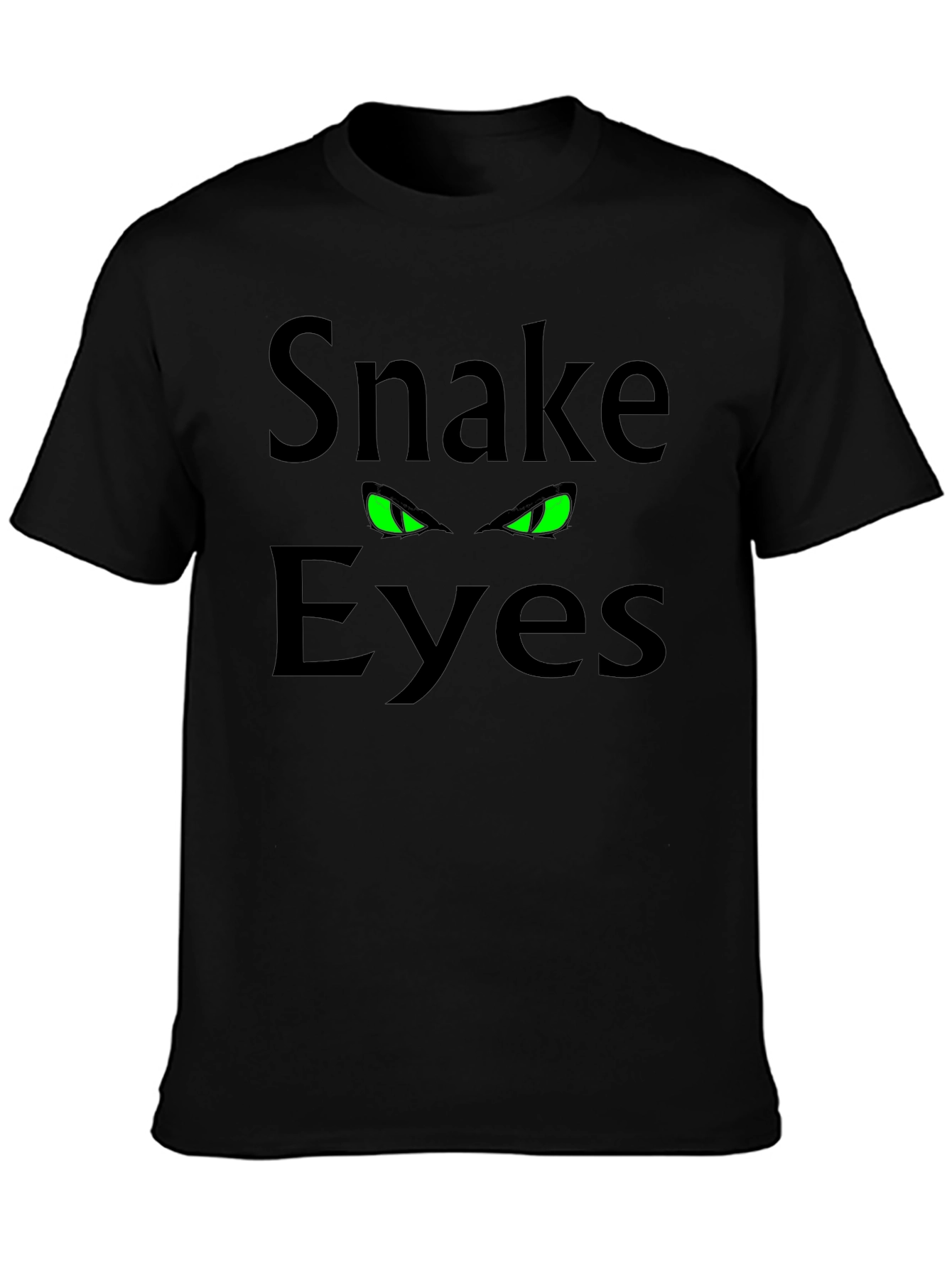 Snake Eyes Graphic Tee - Mens Black T-Shirt