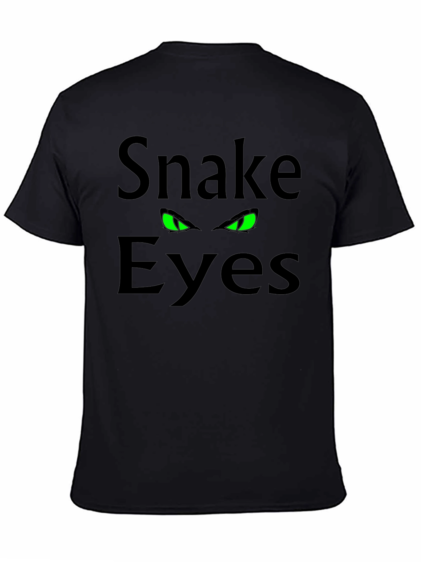 Snake Eyes Graphic Tee - Mens Black T-Shirt