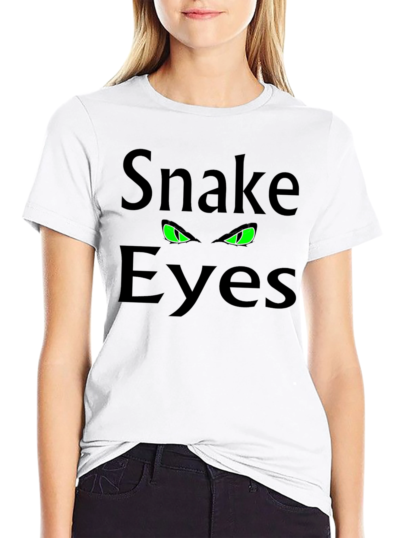 Snake Eyes Graphic Tee - Mens Black T-Shirt