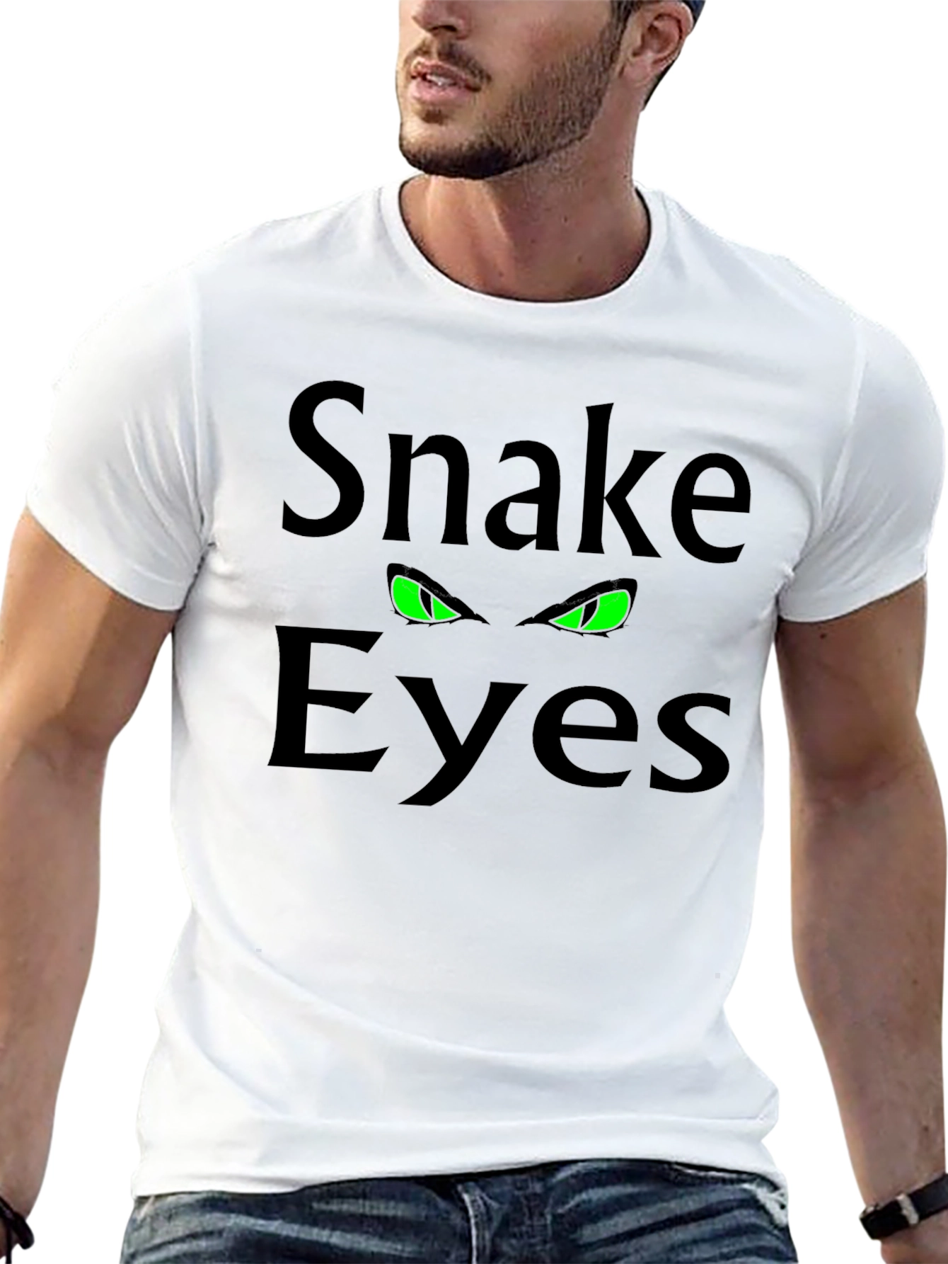 Snake Eyes Graphic Tee - Mens Black T-Shirt