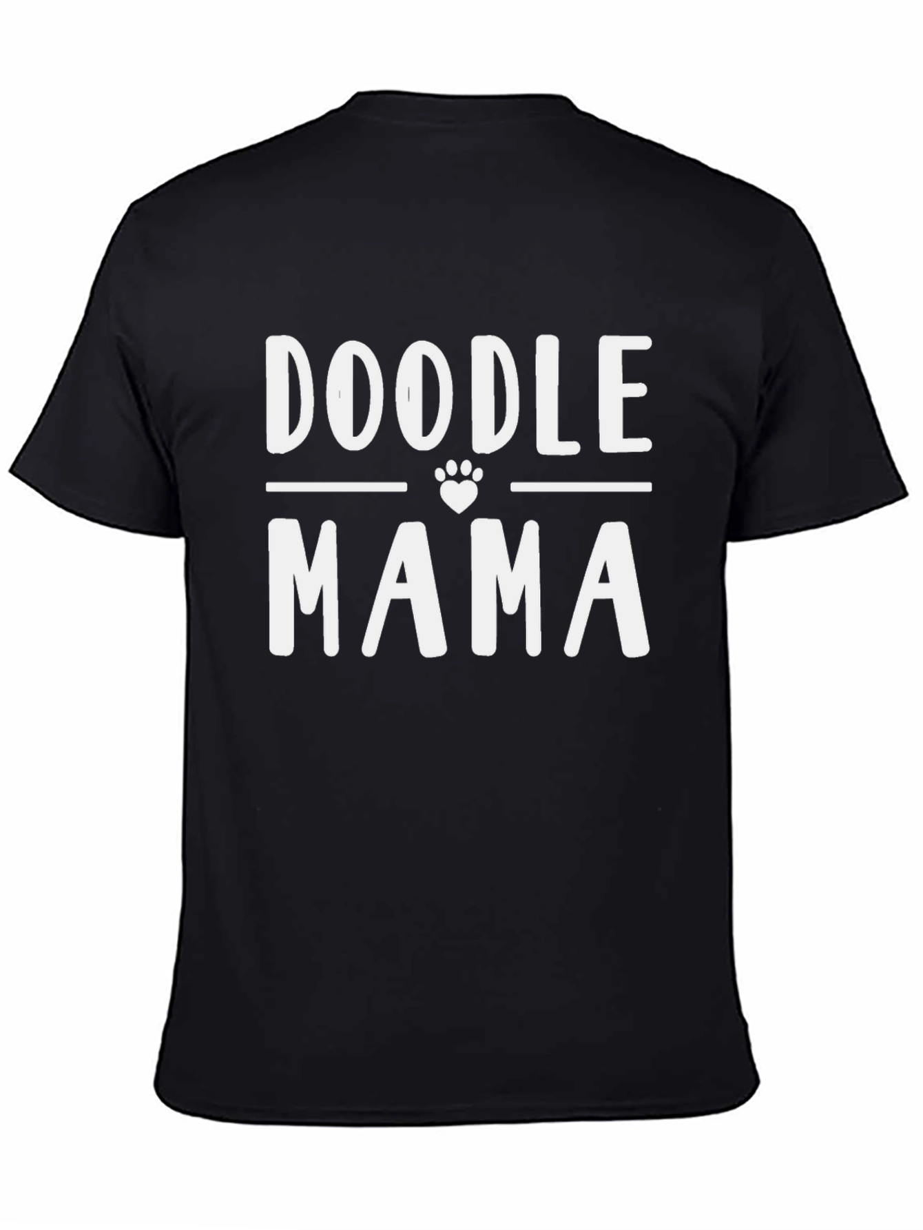 Doodle Mama Black Graphic T-Shirt