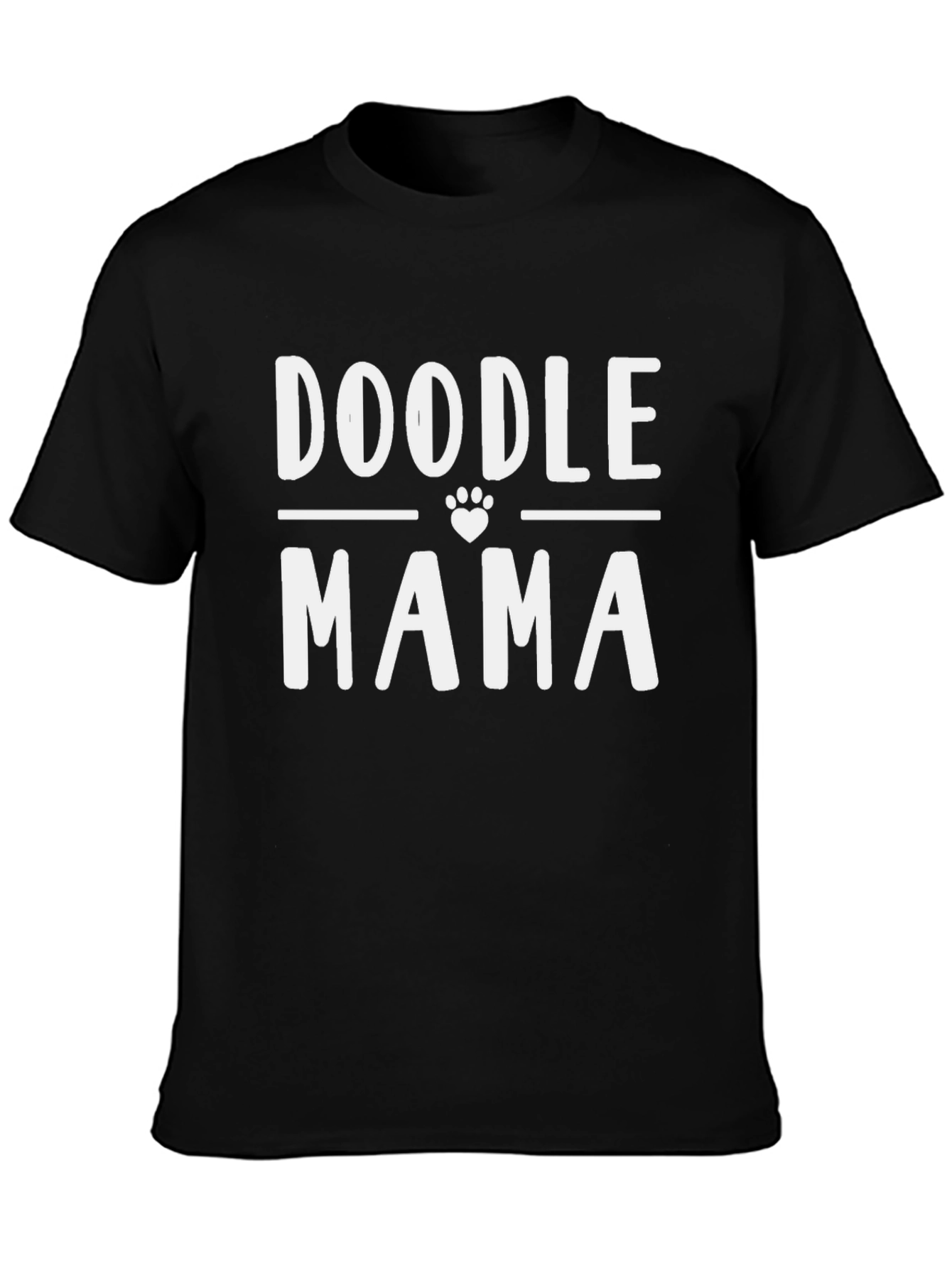 Doodle Mama Black Graphic T-Shirt