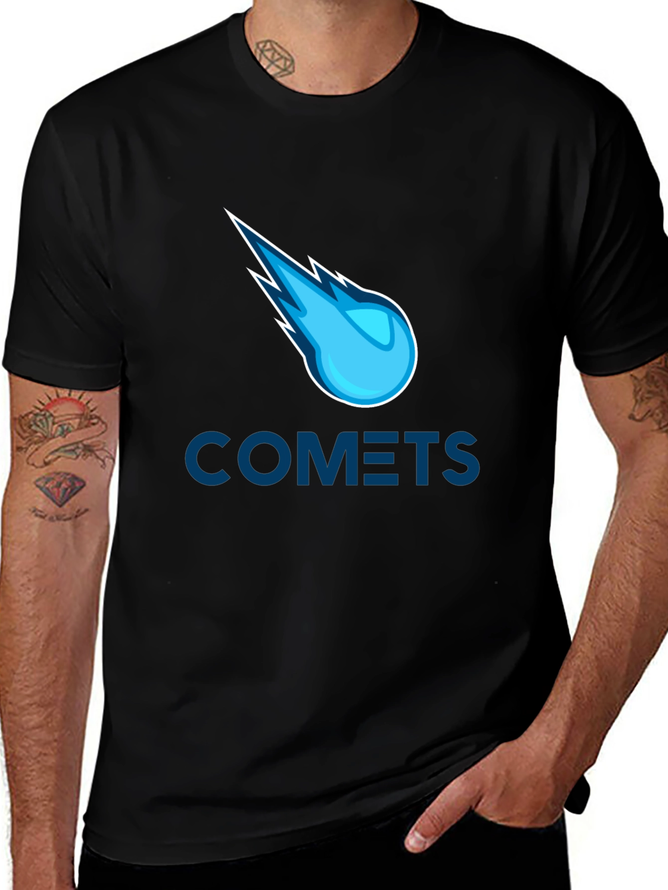Comets Graphic T-Shirt - Casual Style