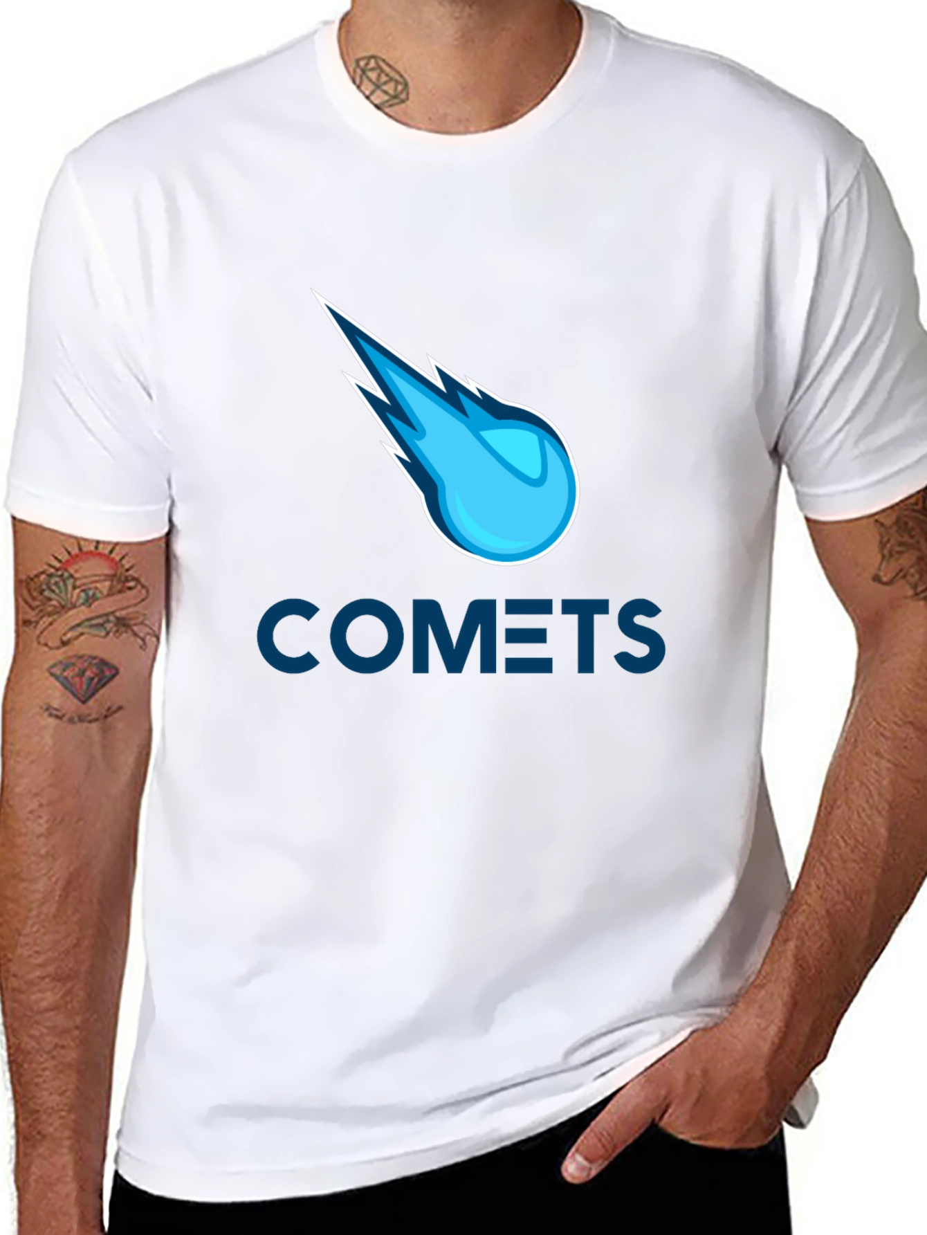 Comets Graphic T-Shirt - Casual Style