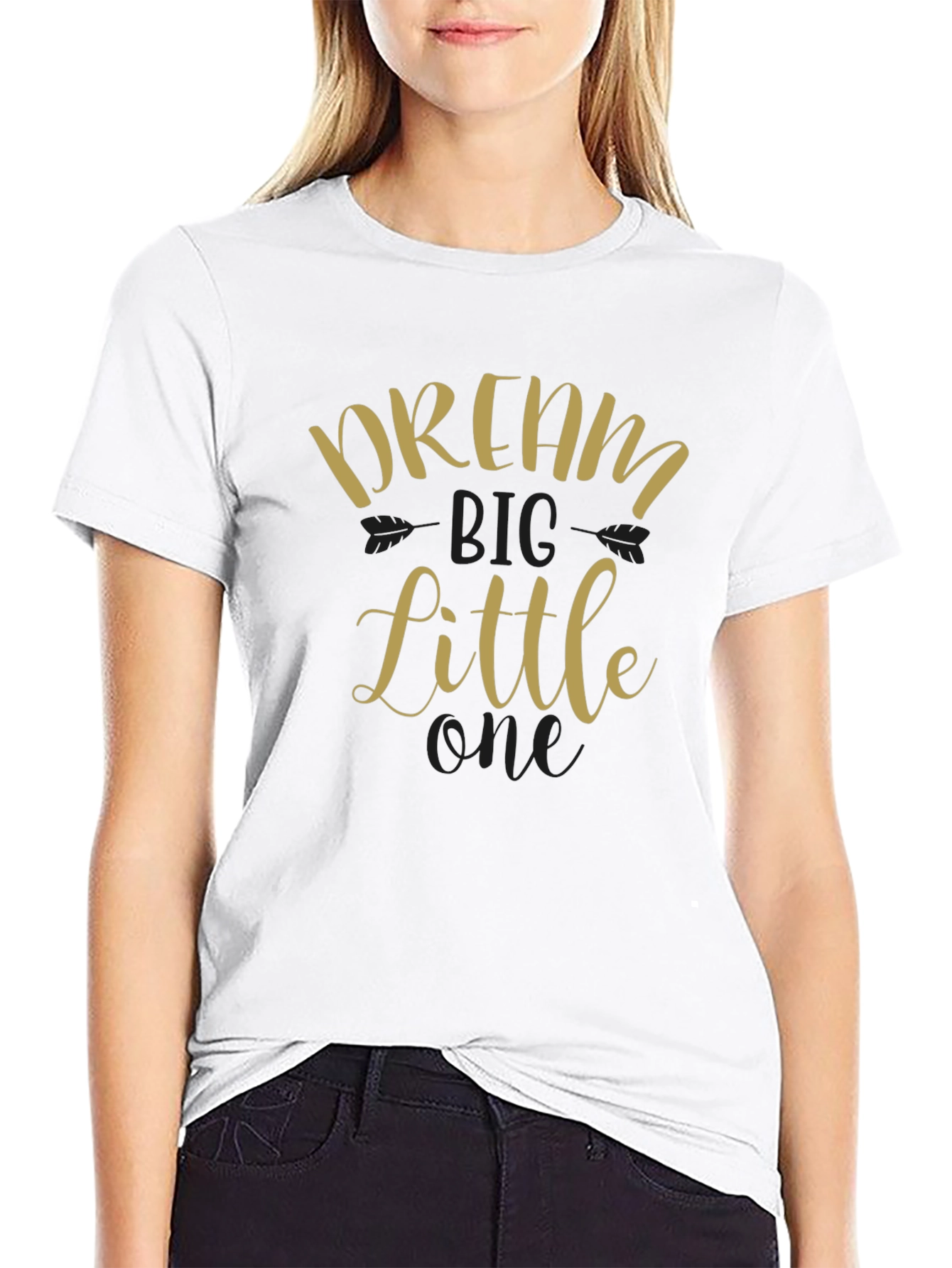 Dream Big Little One Black T-Shirt
