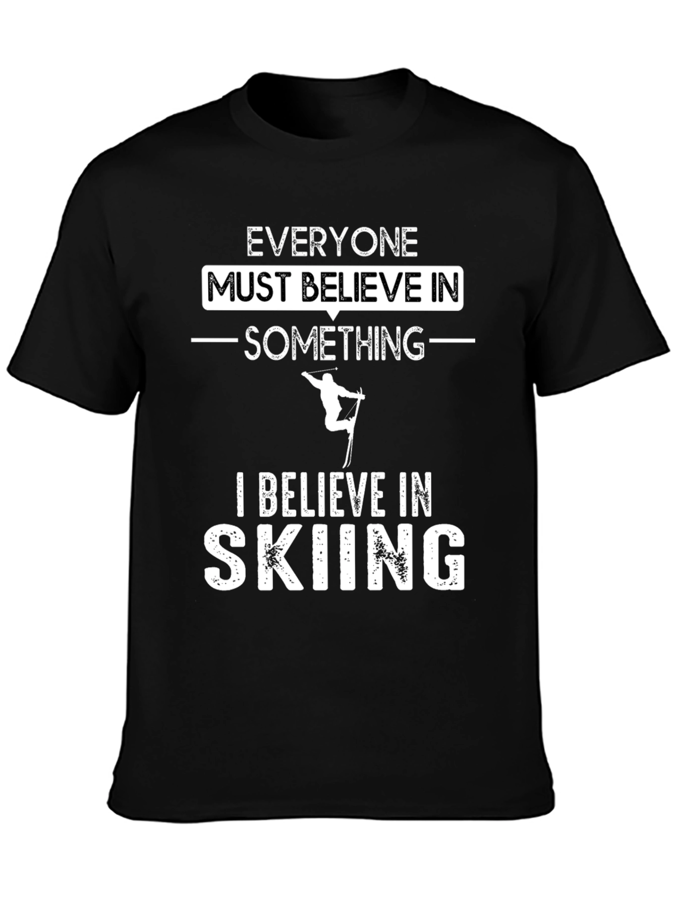 Believe In Skiing Graphic T-Shirt
