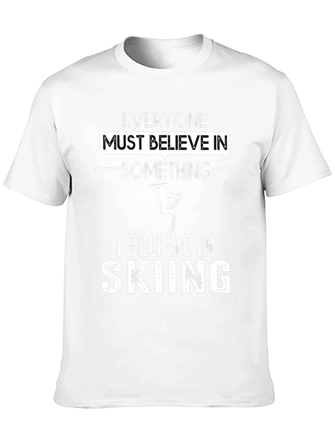 Believe In Skiing Graphic T-Shirt