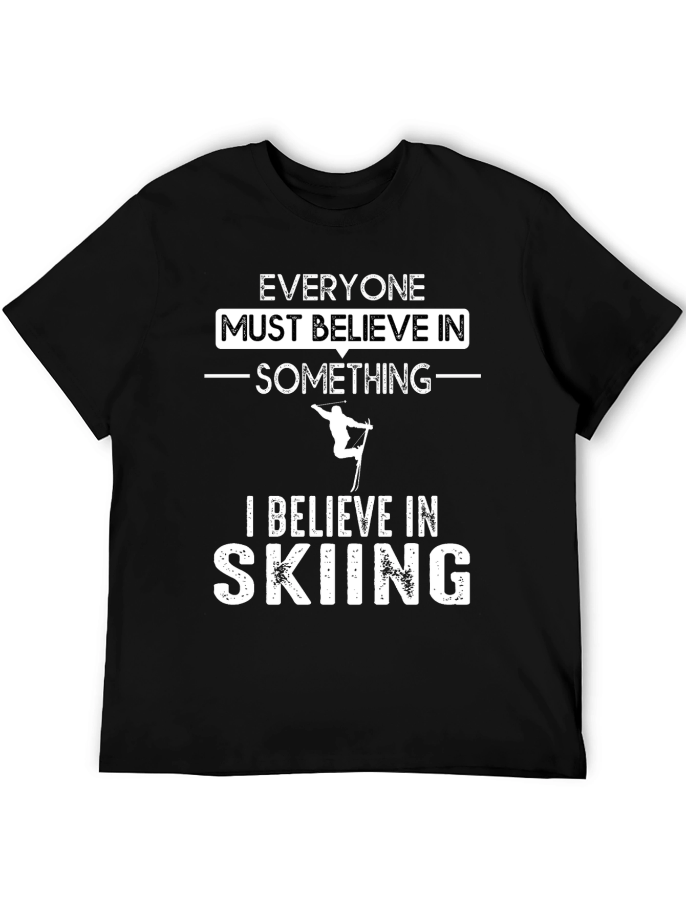 Believe In Skiing Graphic T-Shirt