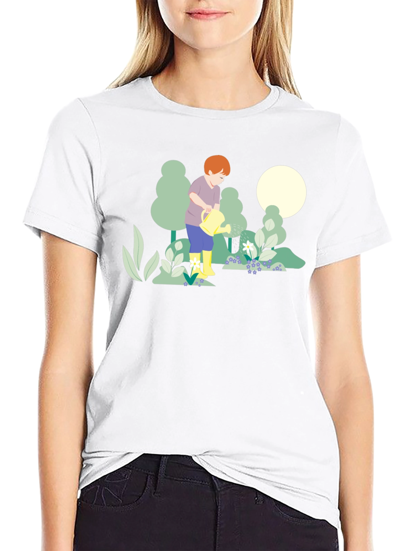 Gardener Graphic Tee - Black Cotton T-Shirt