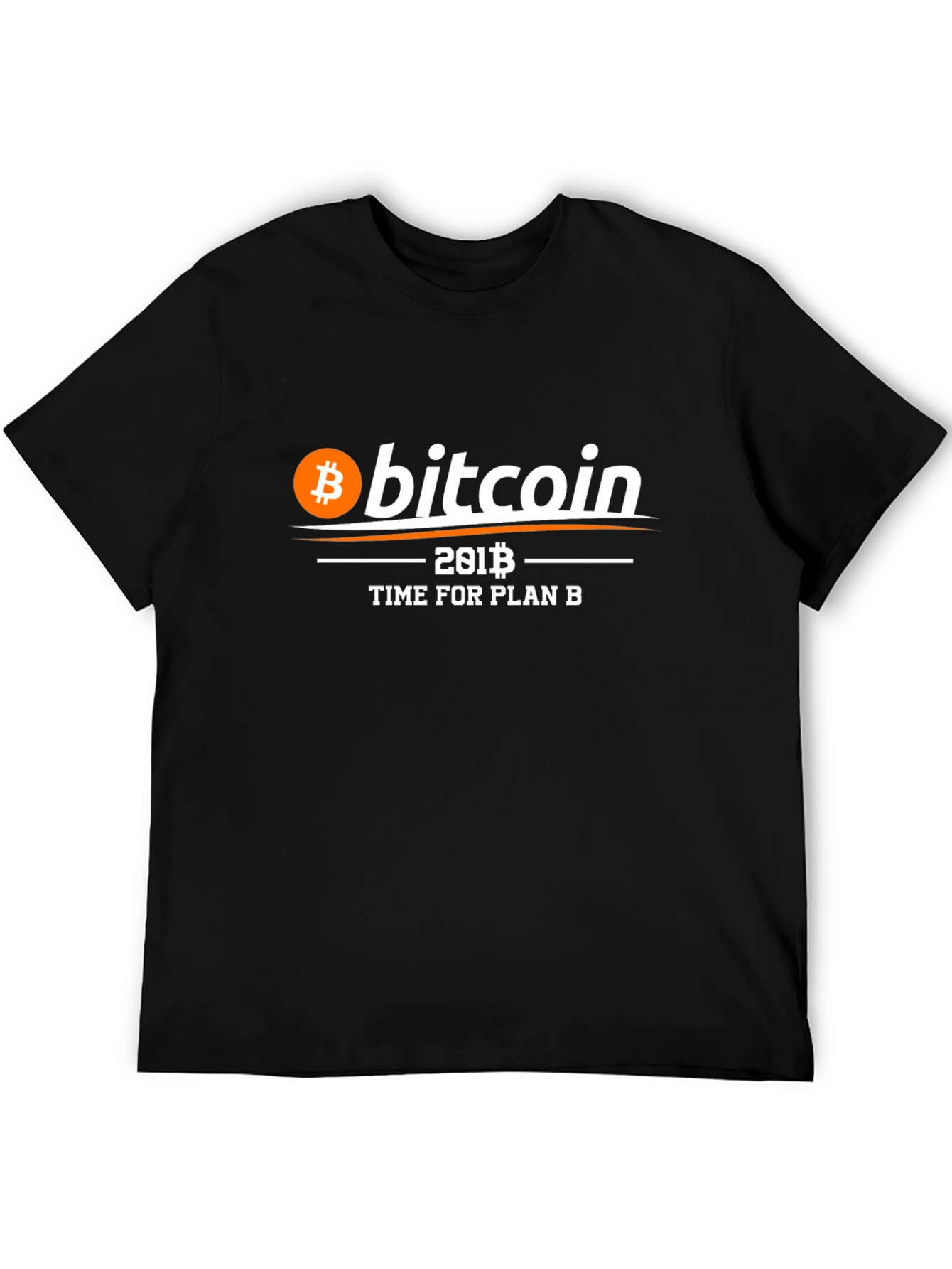 Bitcoin Time for Plan B Black T-Shirt
