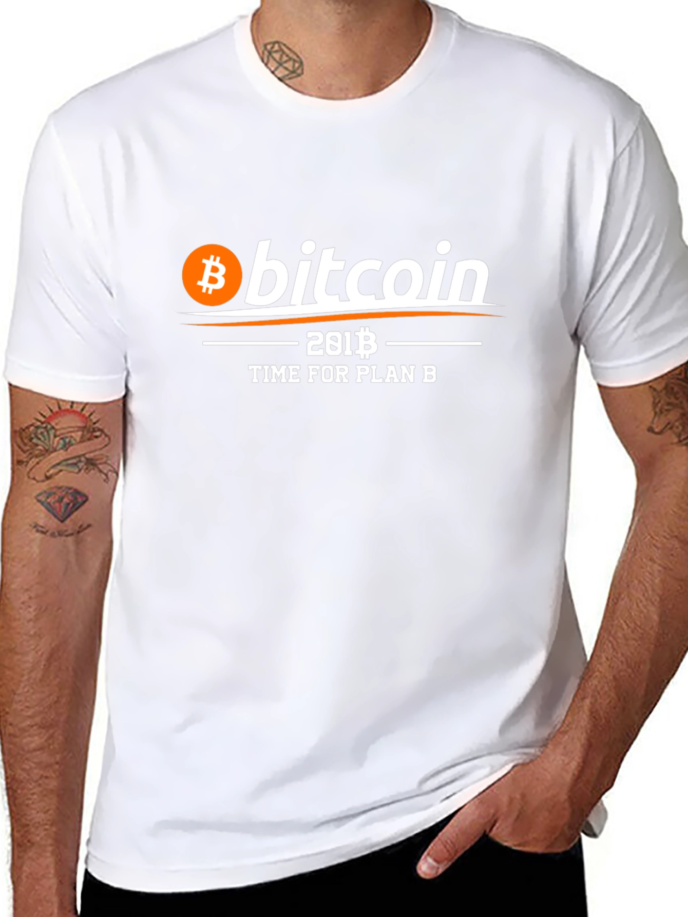 Bitcoin Time for Plan B Black T-Shirt