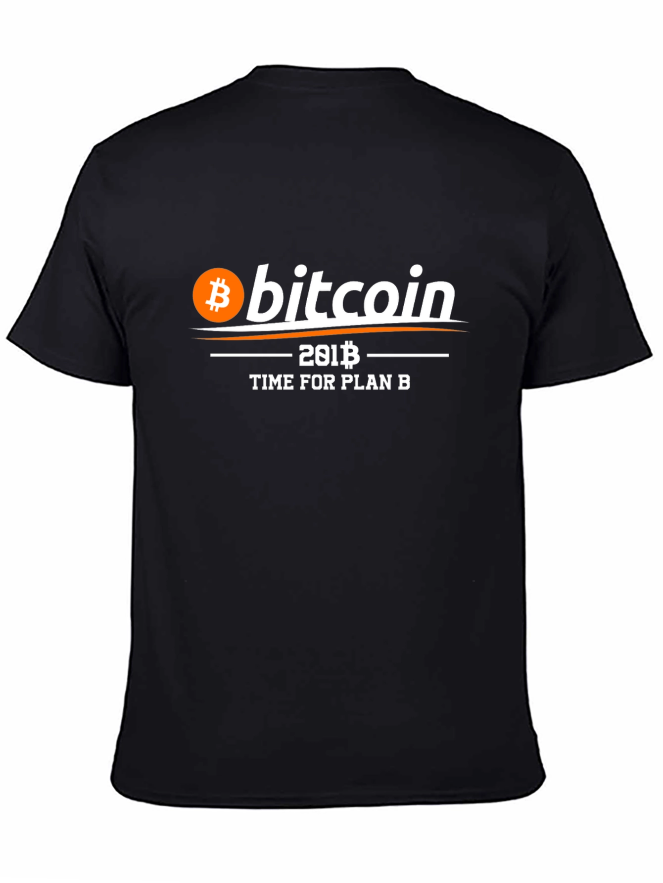 Bitcoin Time for Plan B Black T-Shirt