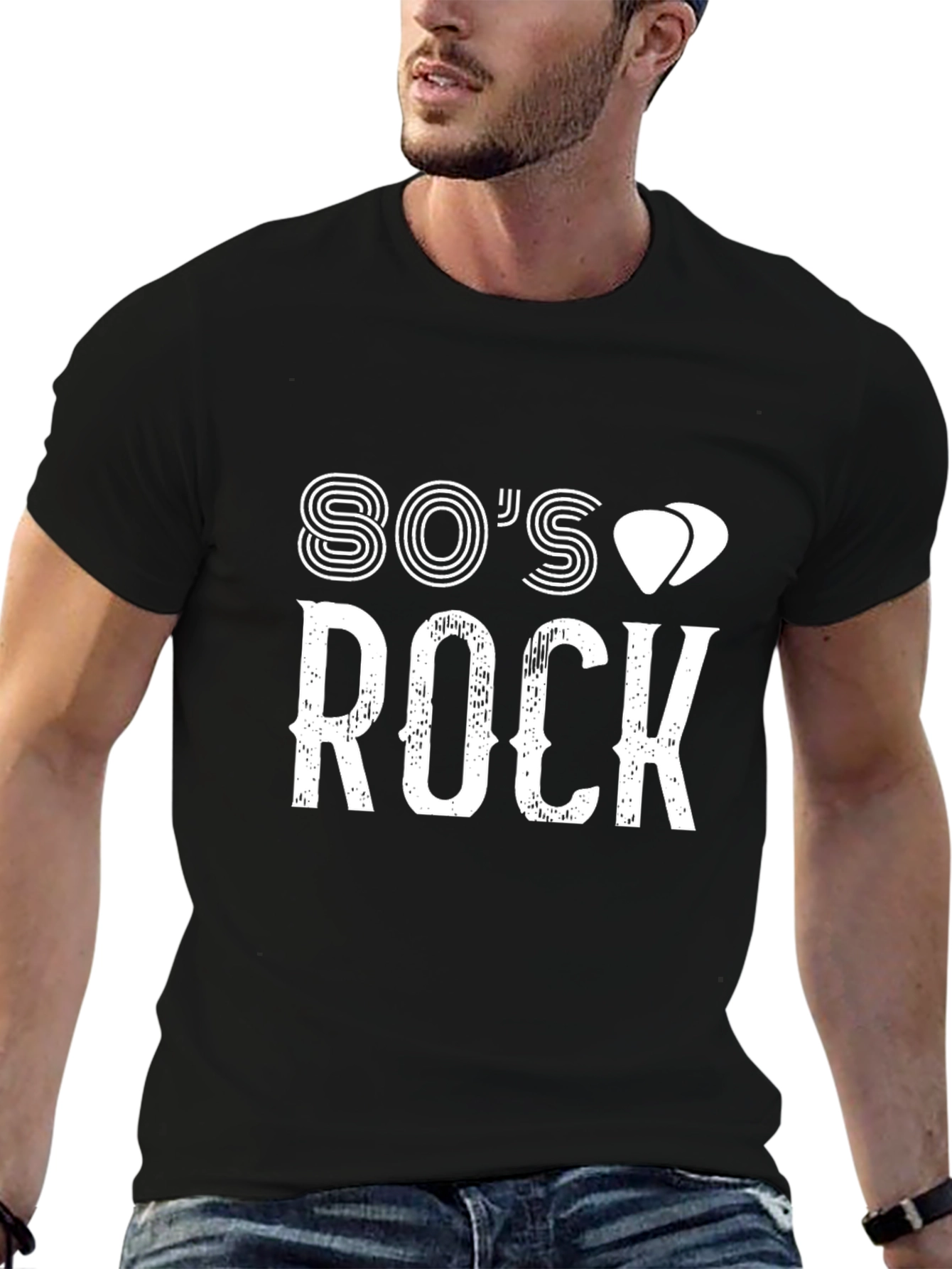 80s Rock Graphic Print Tee