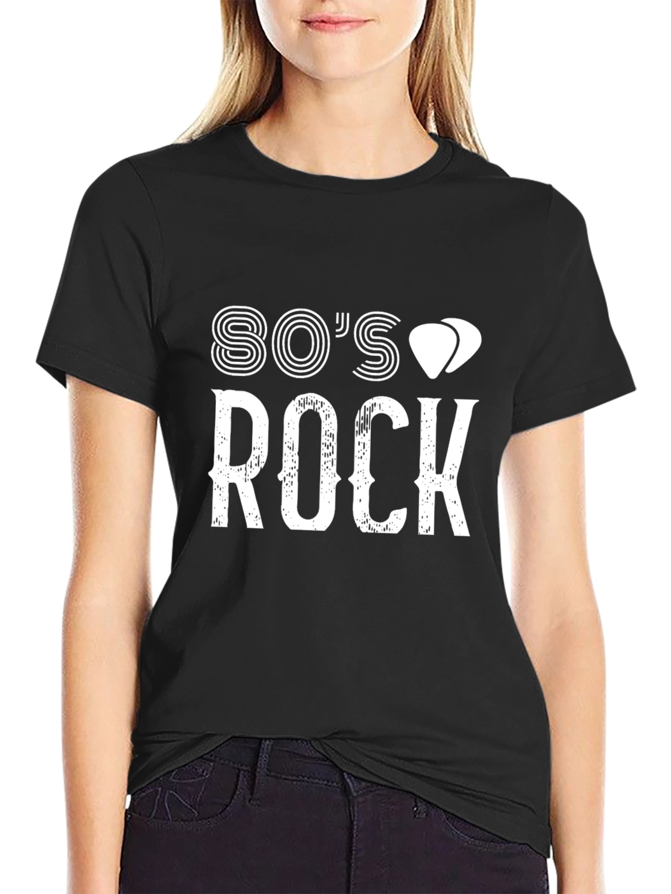 80s Rock Graphic Print Tee