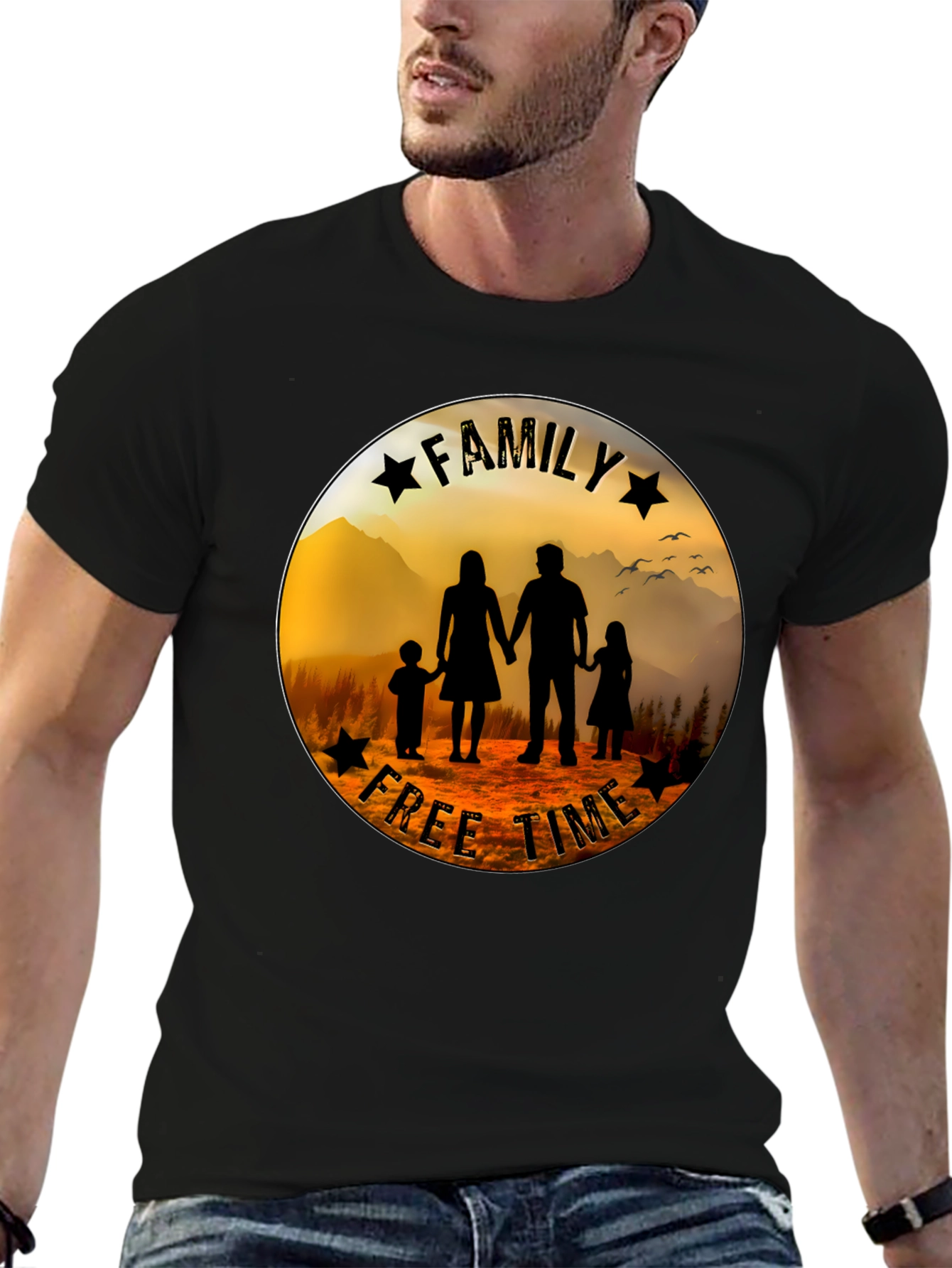 Family Free Time Graphic Tee