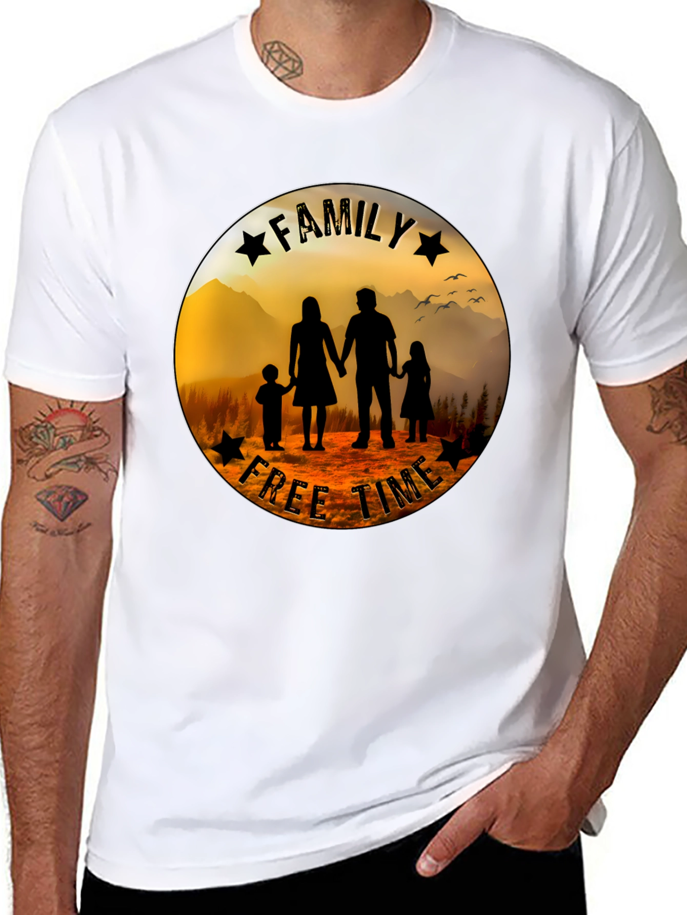 Family Free Time Graphic Tee