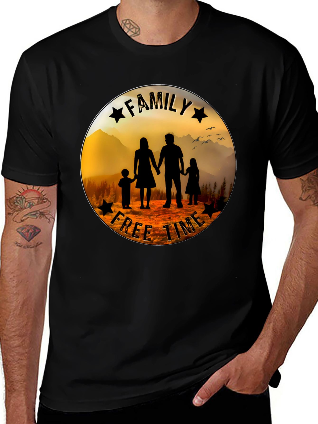 Family Free Time Graphic Tee