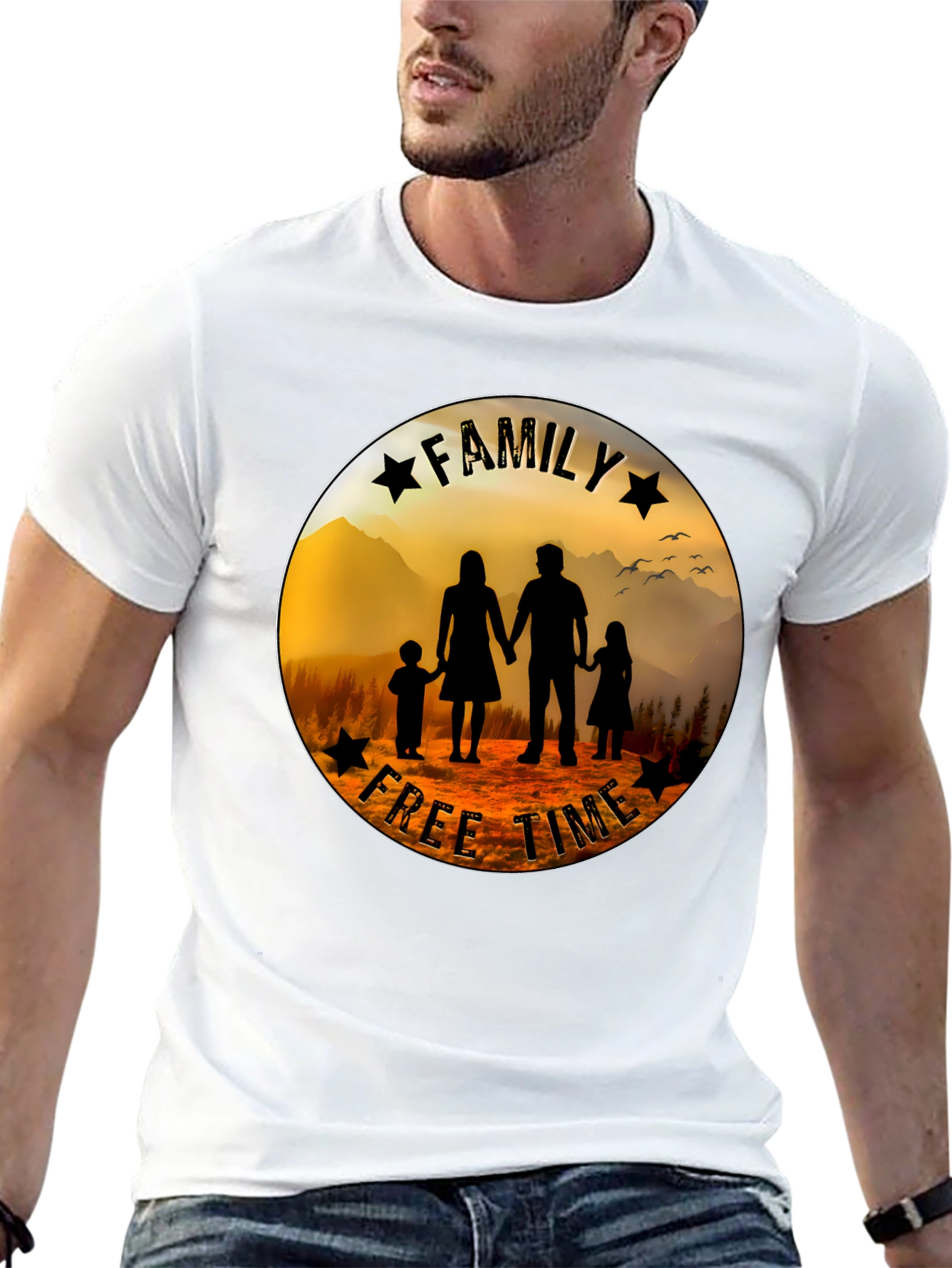 Family Free Time Graphic Tee