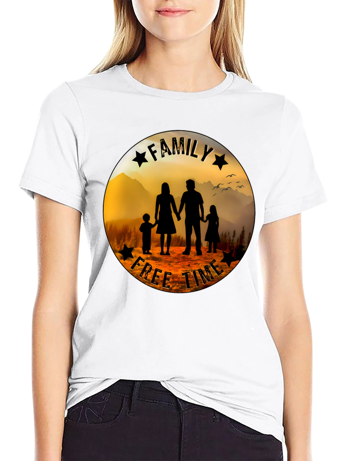 Family Free Time Graphic Tee