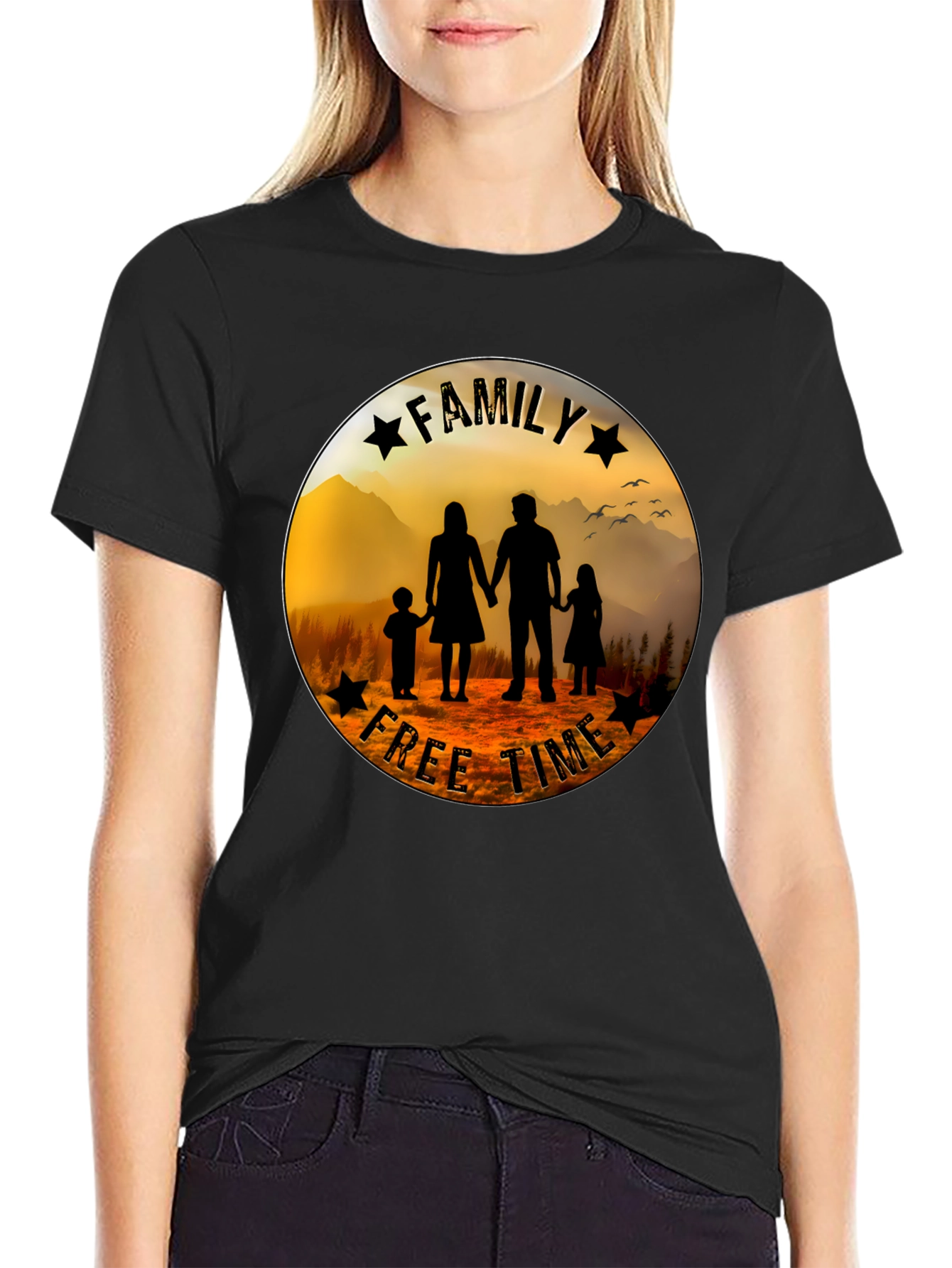 Family Free Time Graphic Tee
